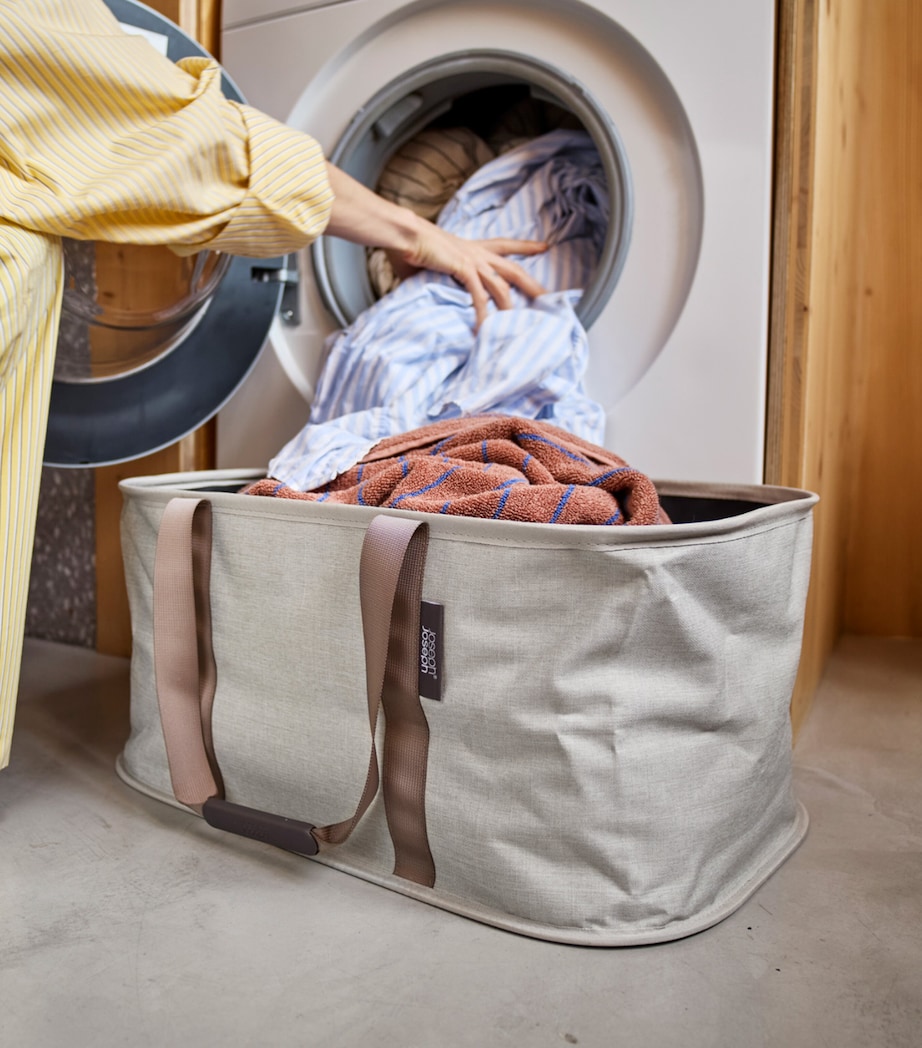 Holdall Collapsible Laundry Basket (35L) ECRU Image 2