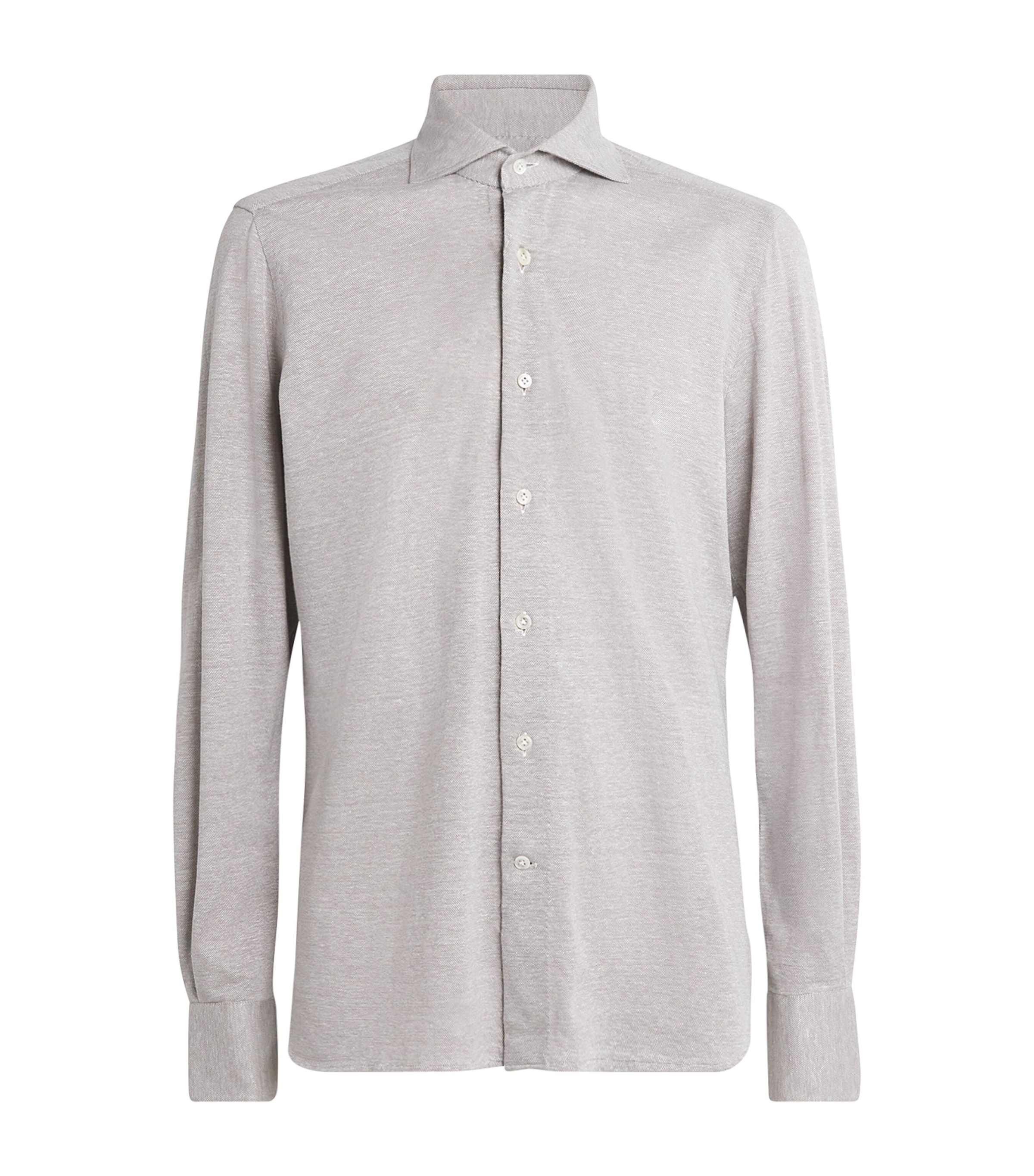 100hands Cotton-linen Shirt In Beige