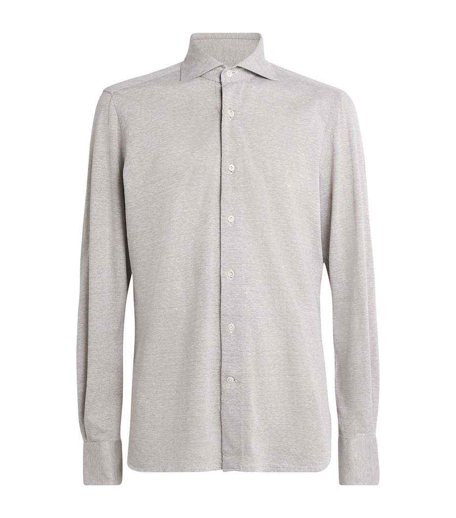 Cotton-Linen Shirt BEIGE Image 1