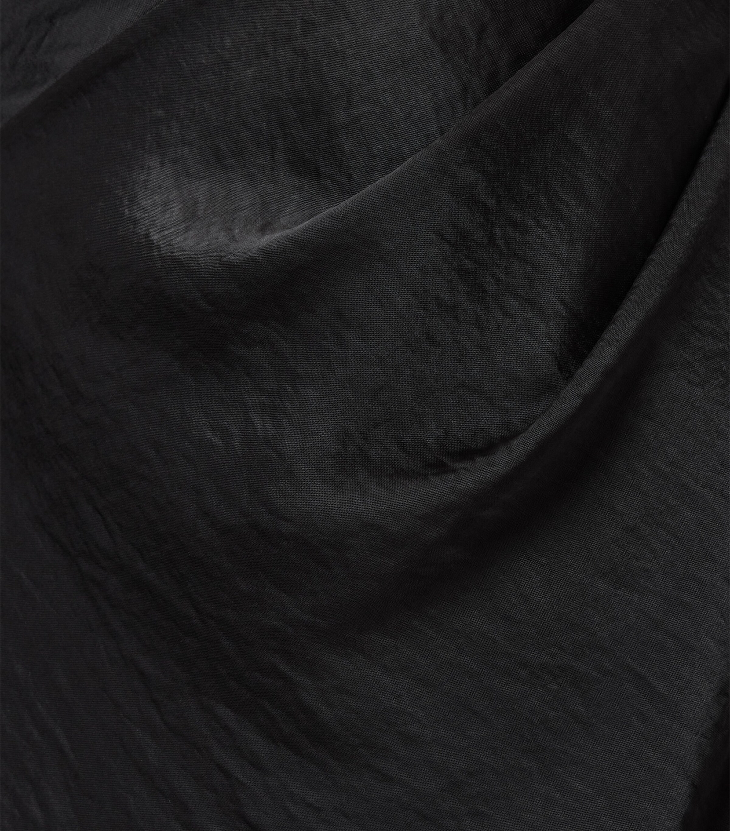 AllSaints Womens Satin Sami Skirt Black Image 8
