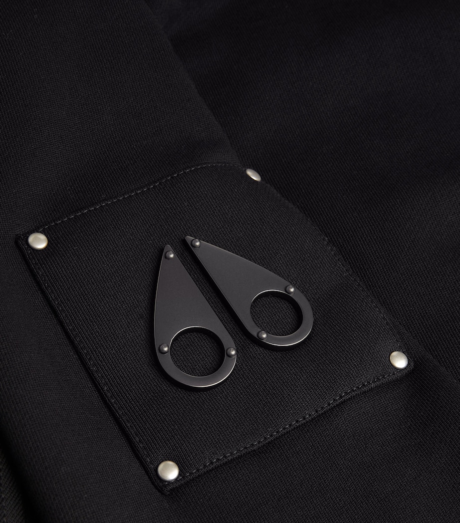 Logo Zip-Up Hoodie BLACK - 292 Image 5