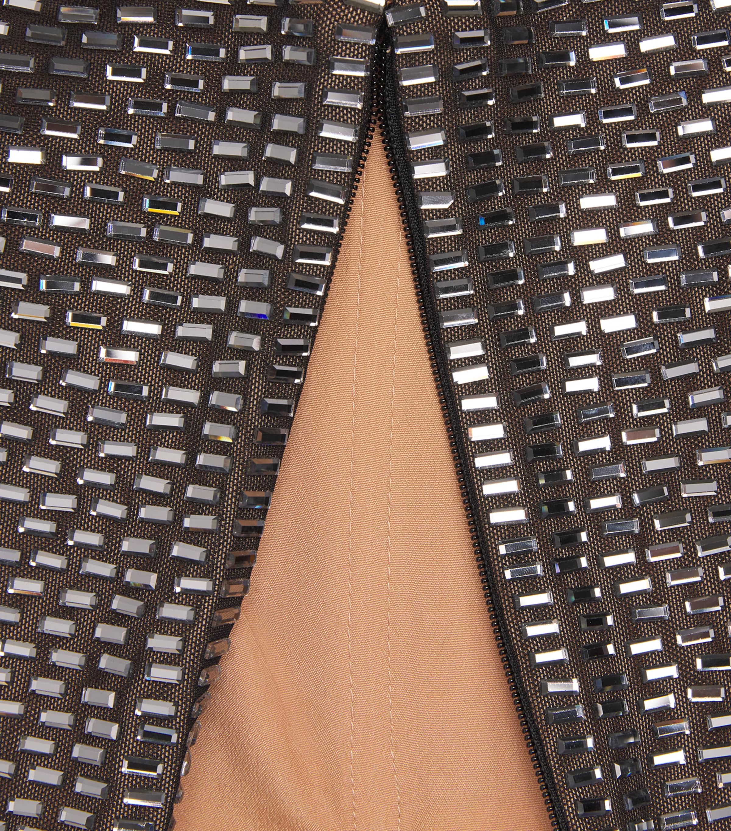 Rhinestone Mini Dress GREY Image 5