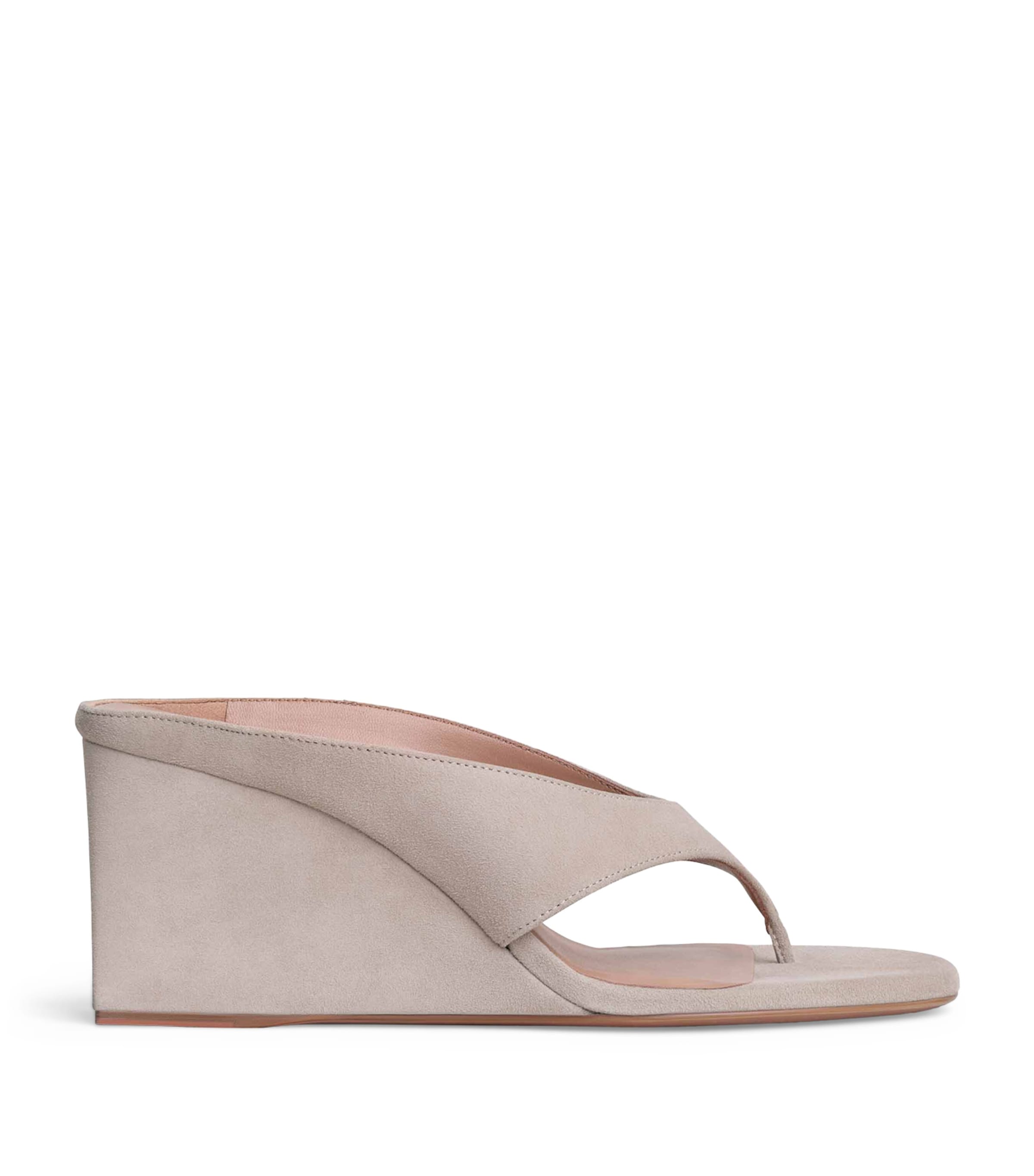 Alaïa Suede Cube Wedge Sandals 75