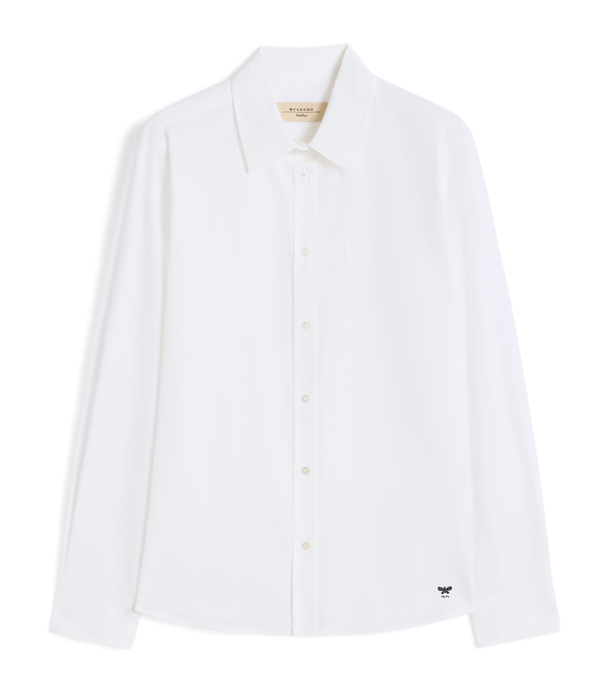 Weekend Max Mara Womens Cotton Classic Shirt Optical White Image 1