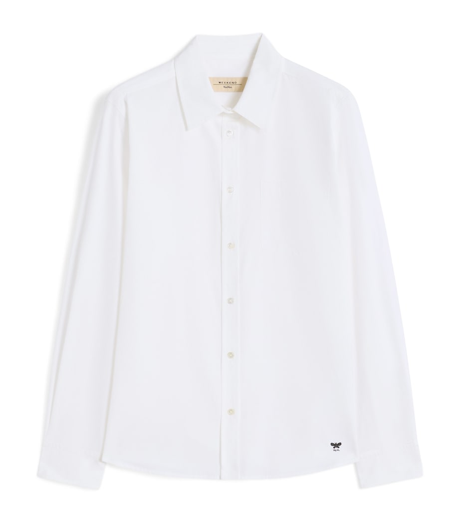 Weekend Max Mara Womens Cotton Classic Shirt Optical White Image 1
