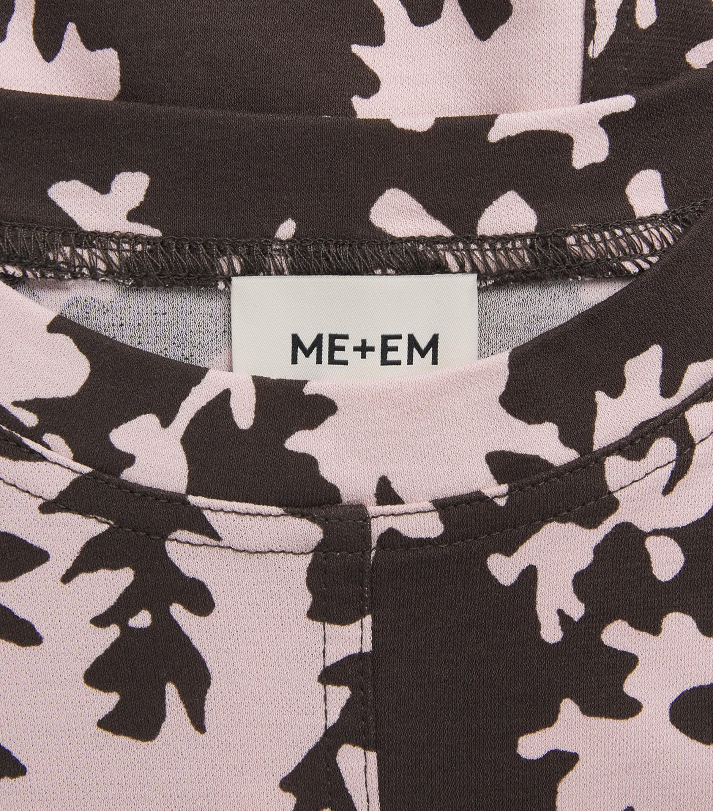 ME+EM Womens Cotton Contour Maxi Dress Pink/brown Image 6