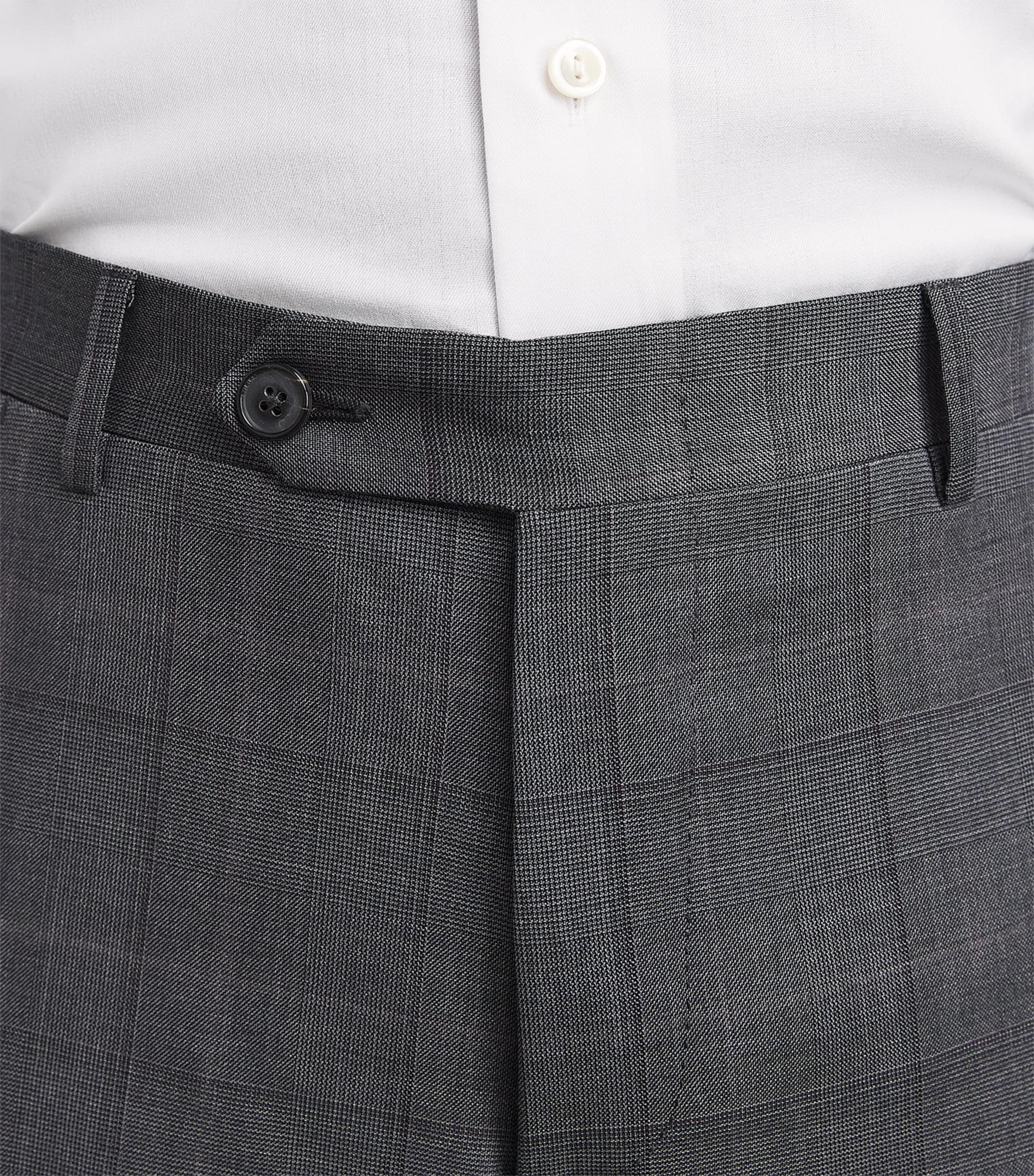 Canali Mens Super 150’s Wool Check 2-Piece Suit Multi Image 6