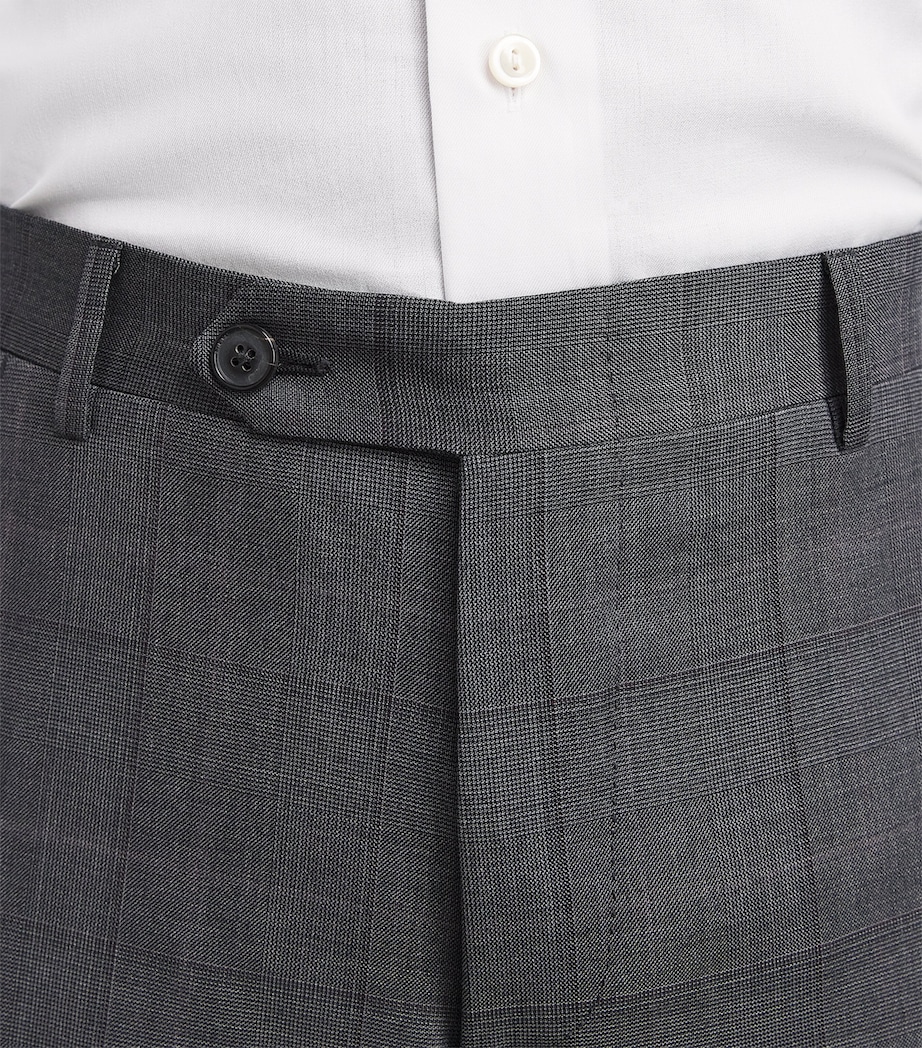 Canali Mens Super 150’s Wool Check 2-Piece Suit Multi Image 6