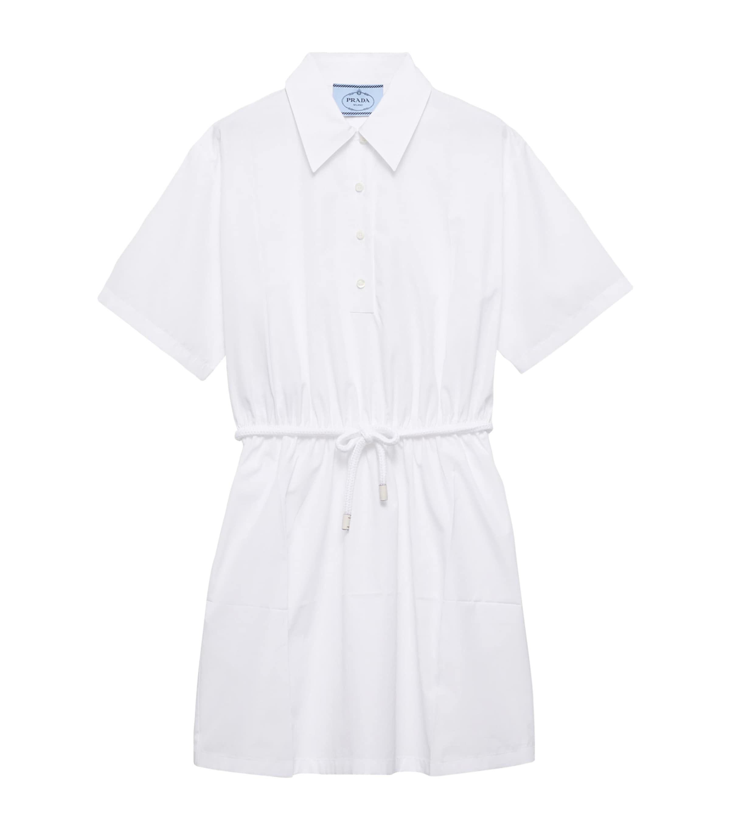 Cotton Poplin Mini Shirt Dress F0009 Image 1