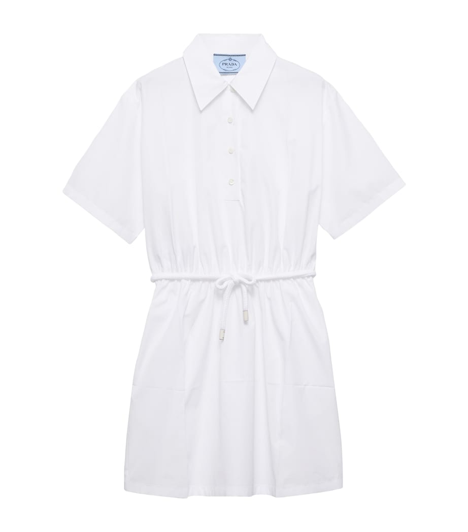 Cotton Poplin Mini Shirt Dress F0009 Image 1