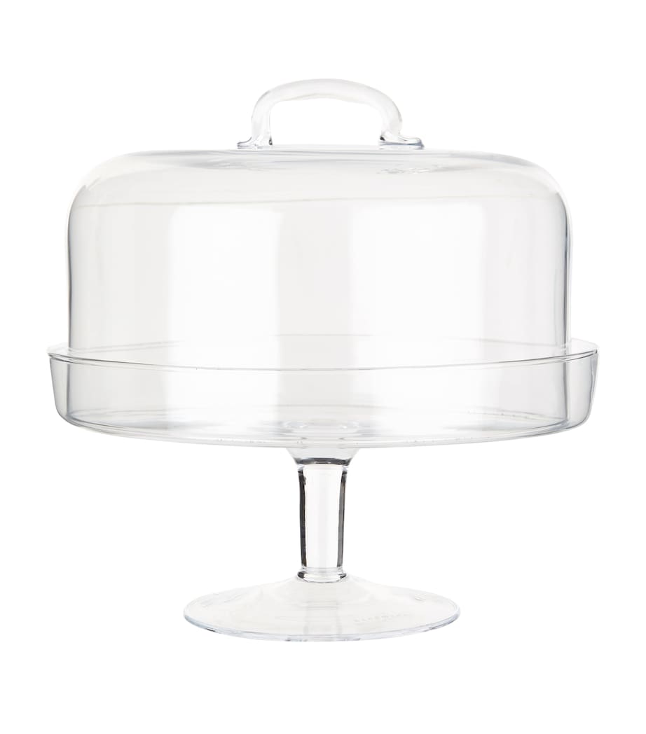 LSA International Cake Stand with Dome Clear Image 3