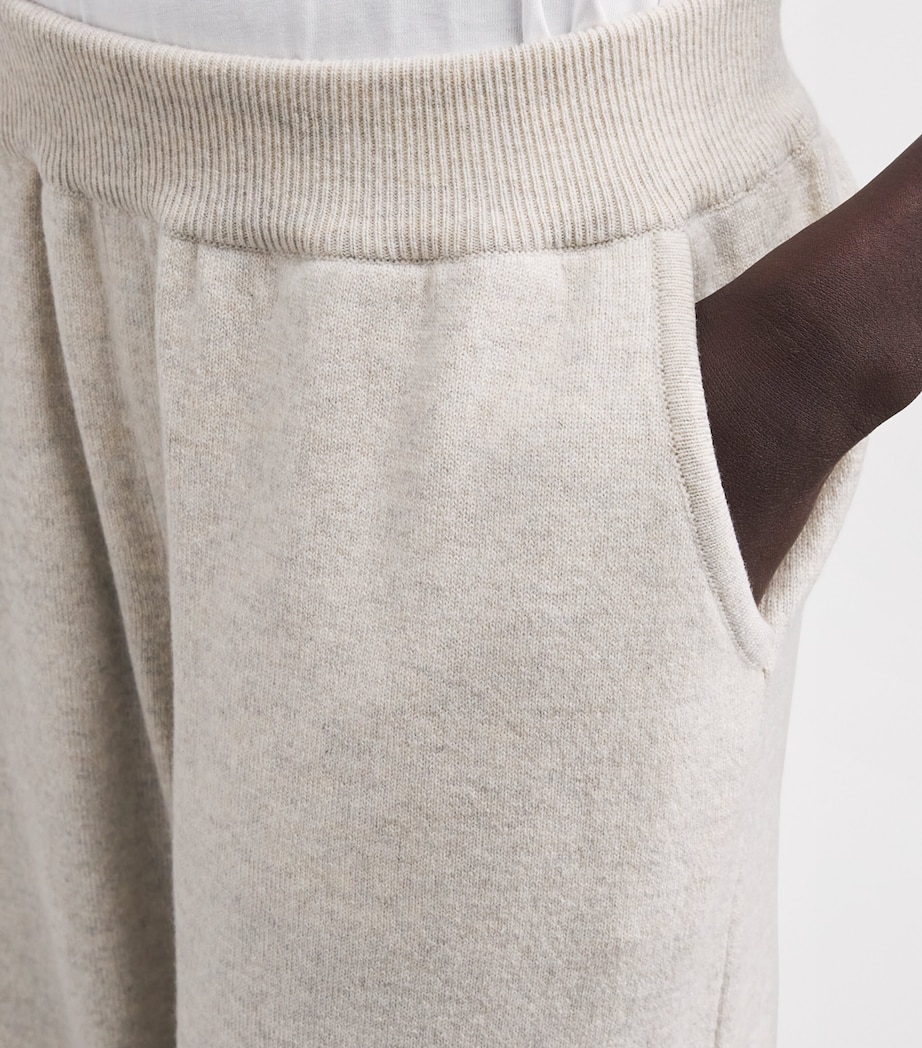 Johnstons Of Elgin Womens Cashmere-Blend Coll Trousers Lunan Sand Image 3