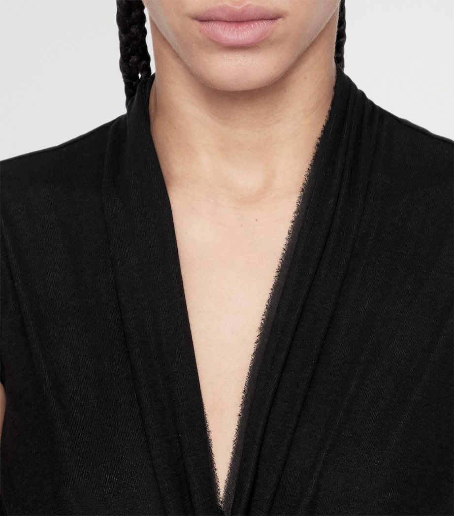 AllSaints Womens Sleeveless Dariya Midi Dress Black Image 5