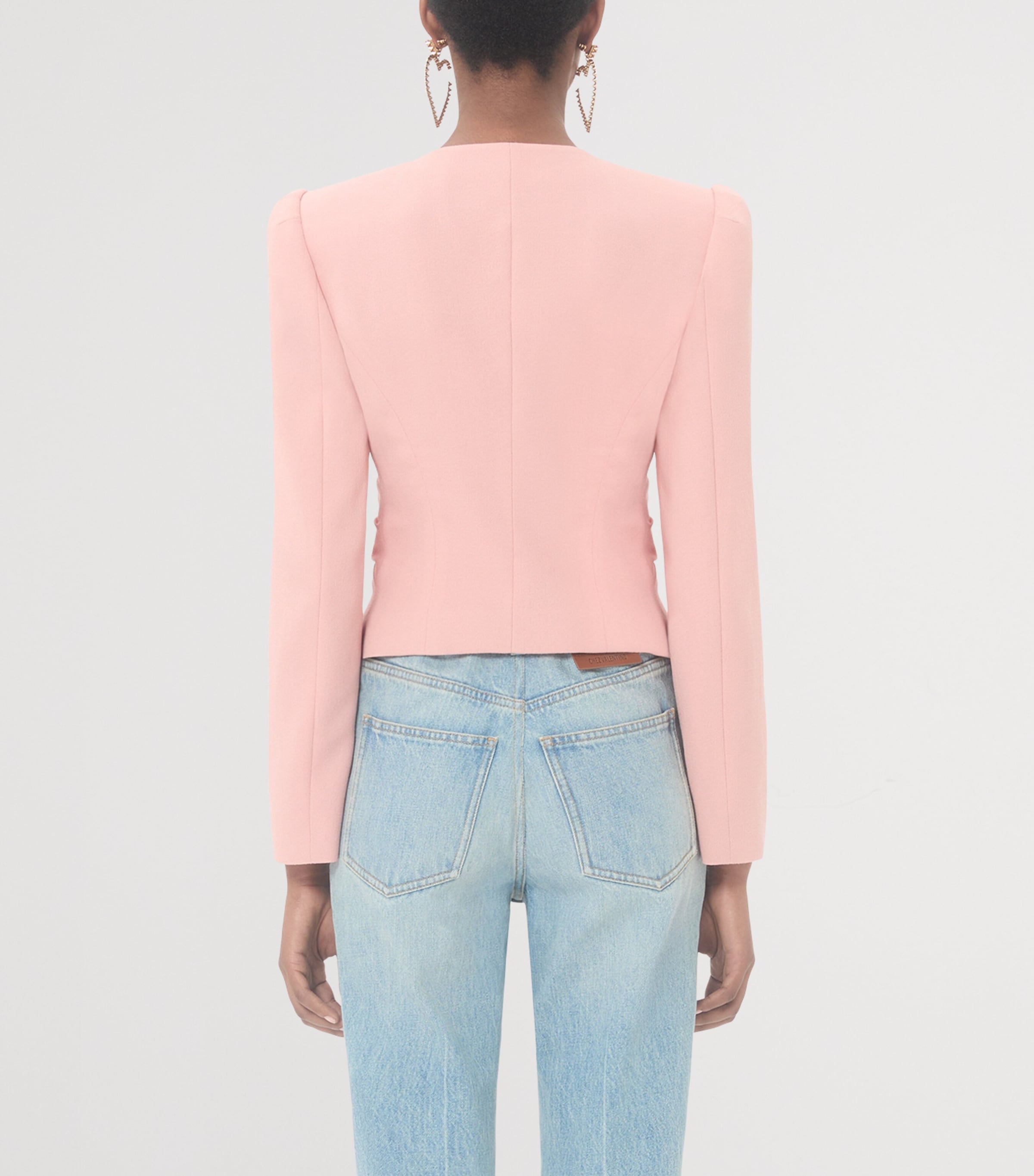 Virgin Wool Bow Jacket F8U Image 4