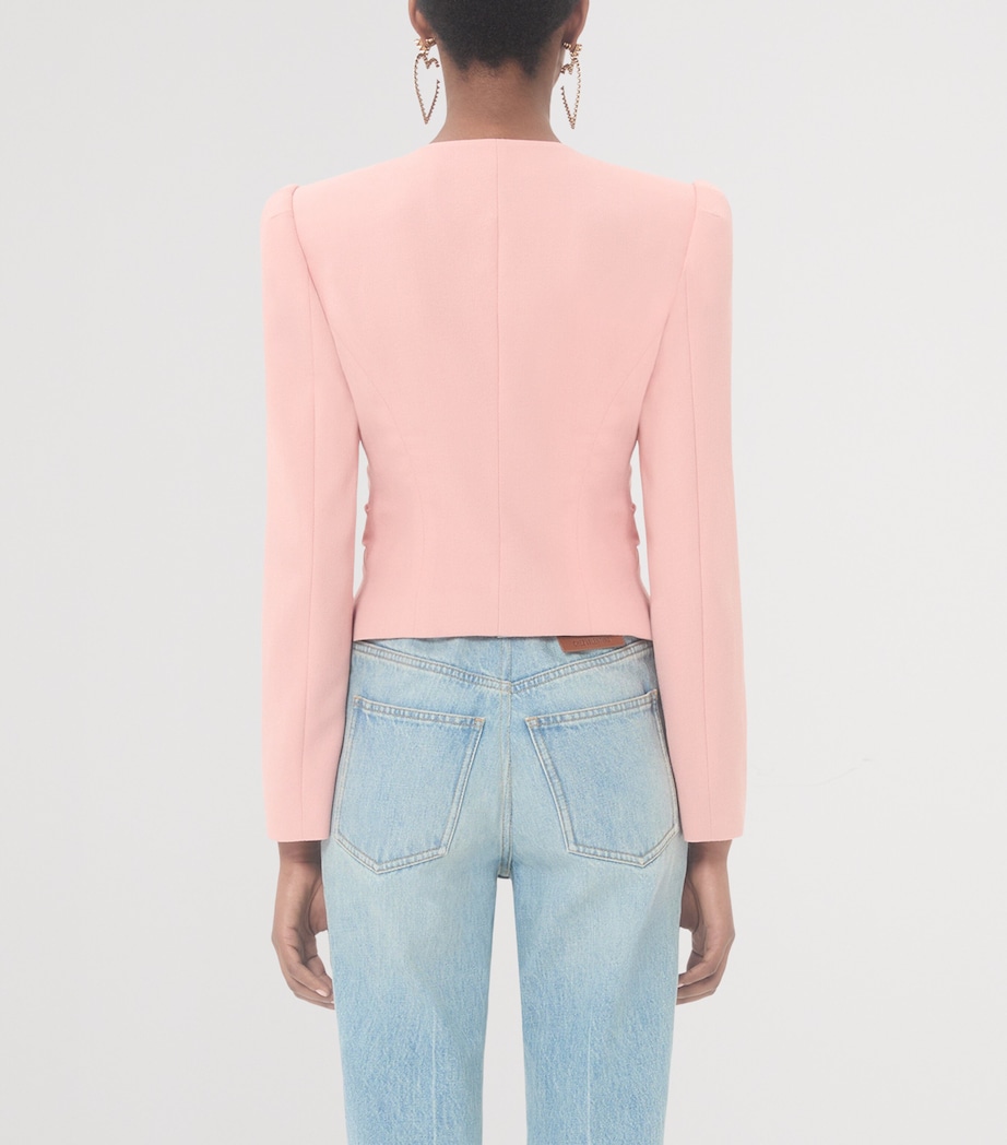 Virgin Wool Bow Jacket F8U Image 4