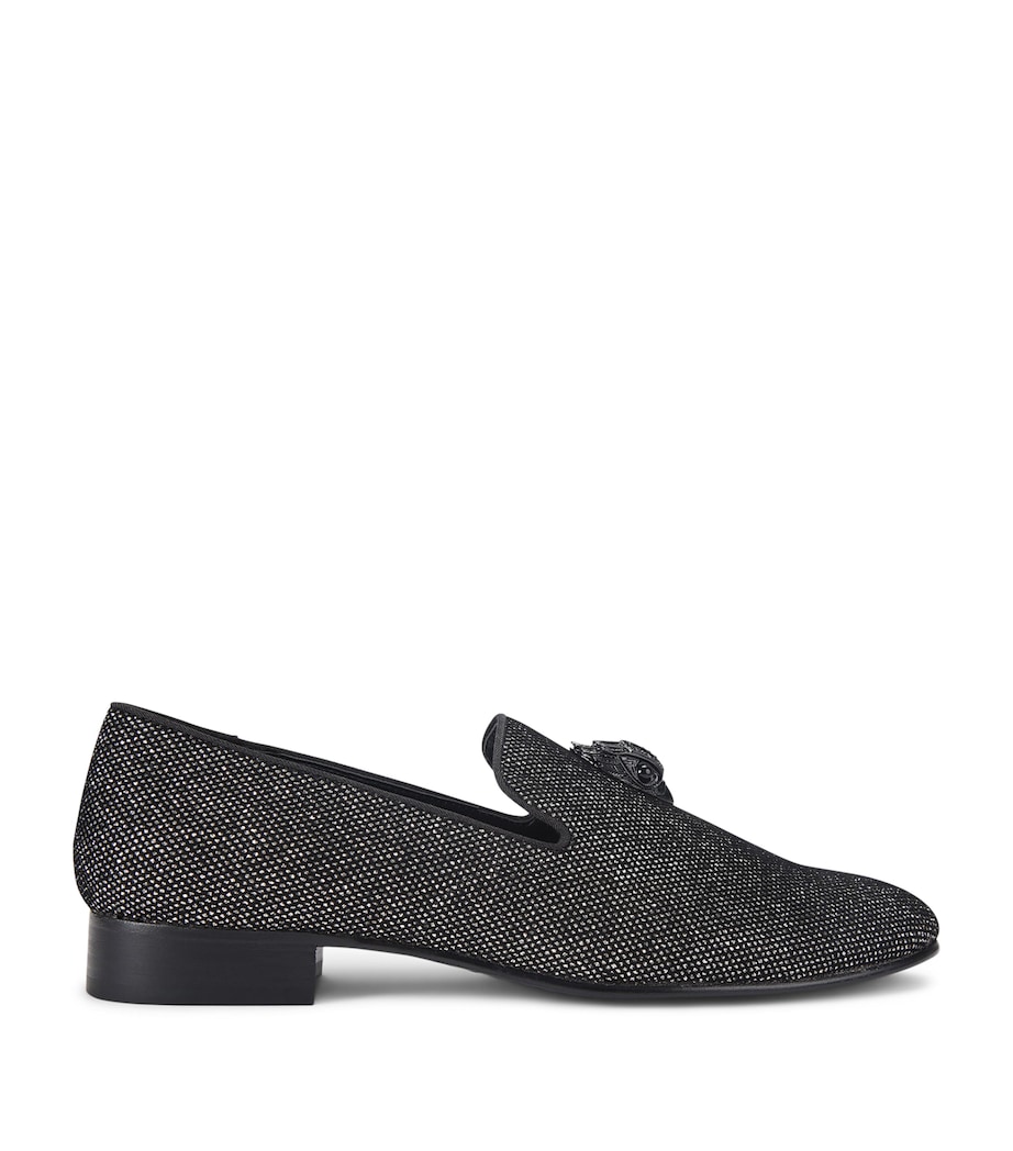 Embellished Ace Stud Loafers BLK/GREY Image 1