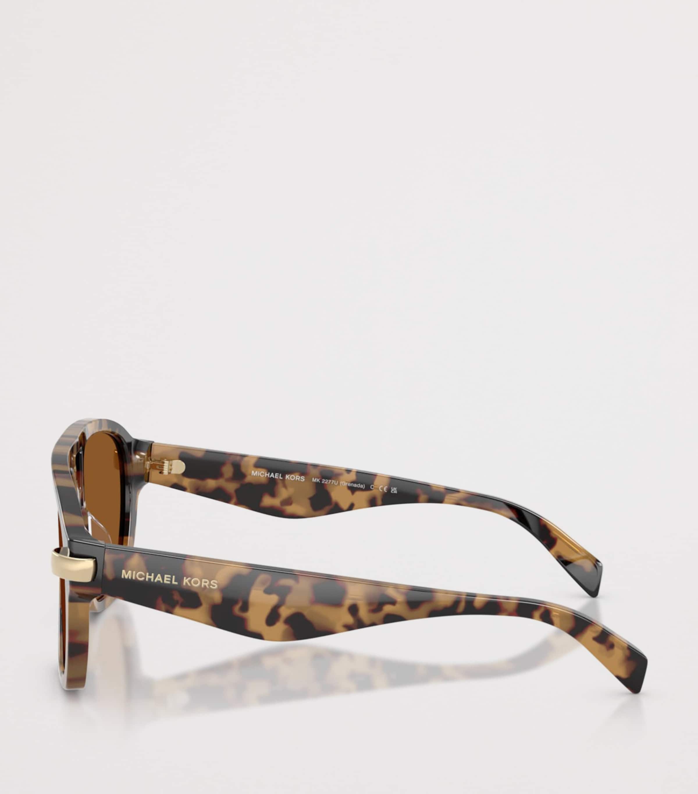 Michael Kors Grenada Pilot Sunglasses Brown Image 3