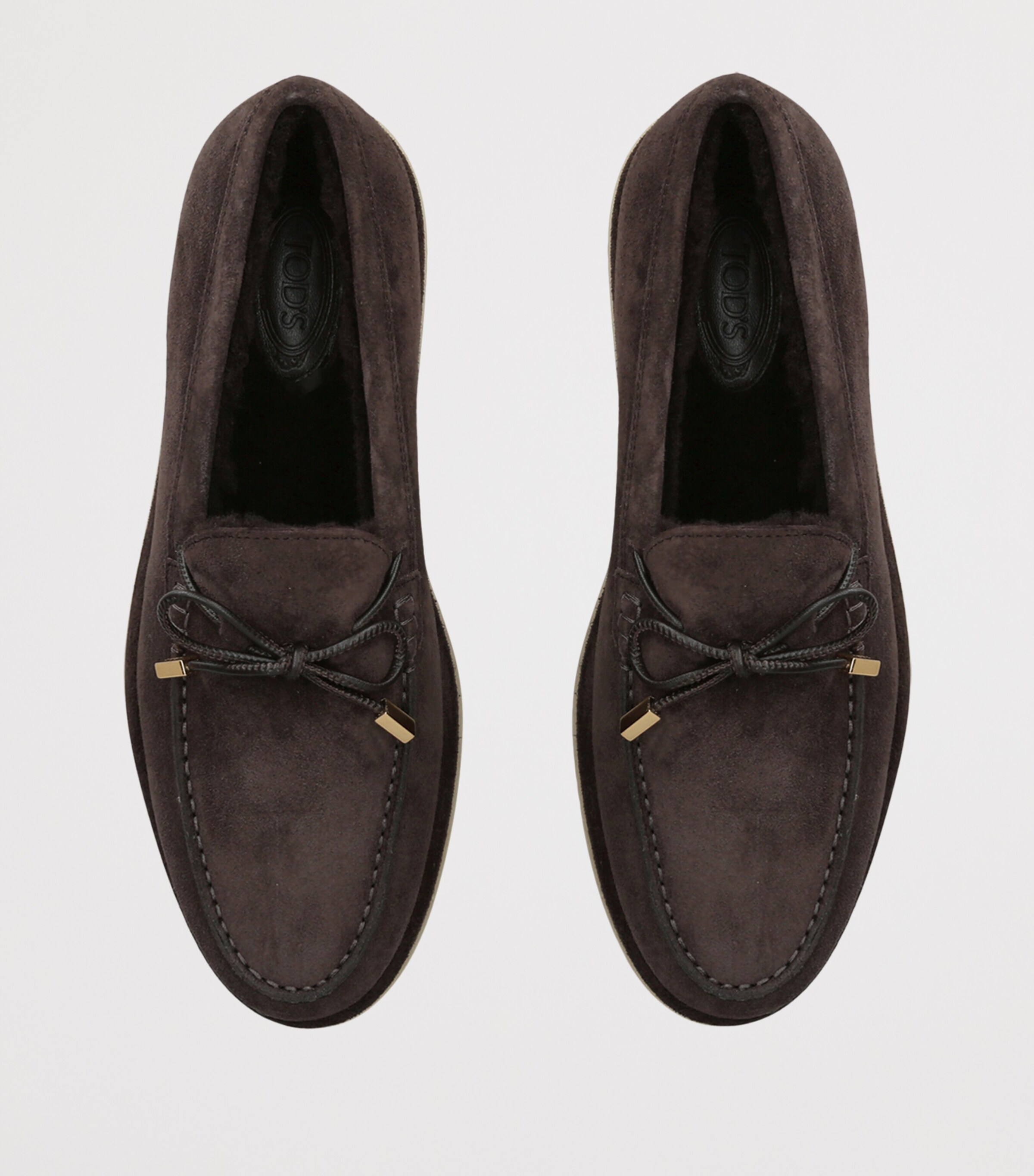 Tod's Suede Gomma Slippers Dark Brown Image 3