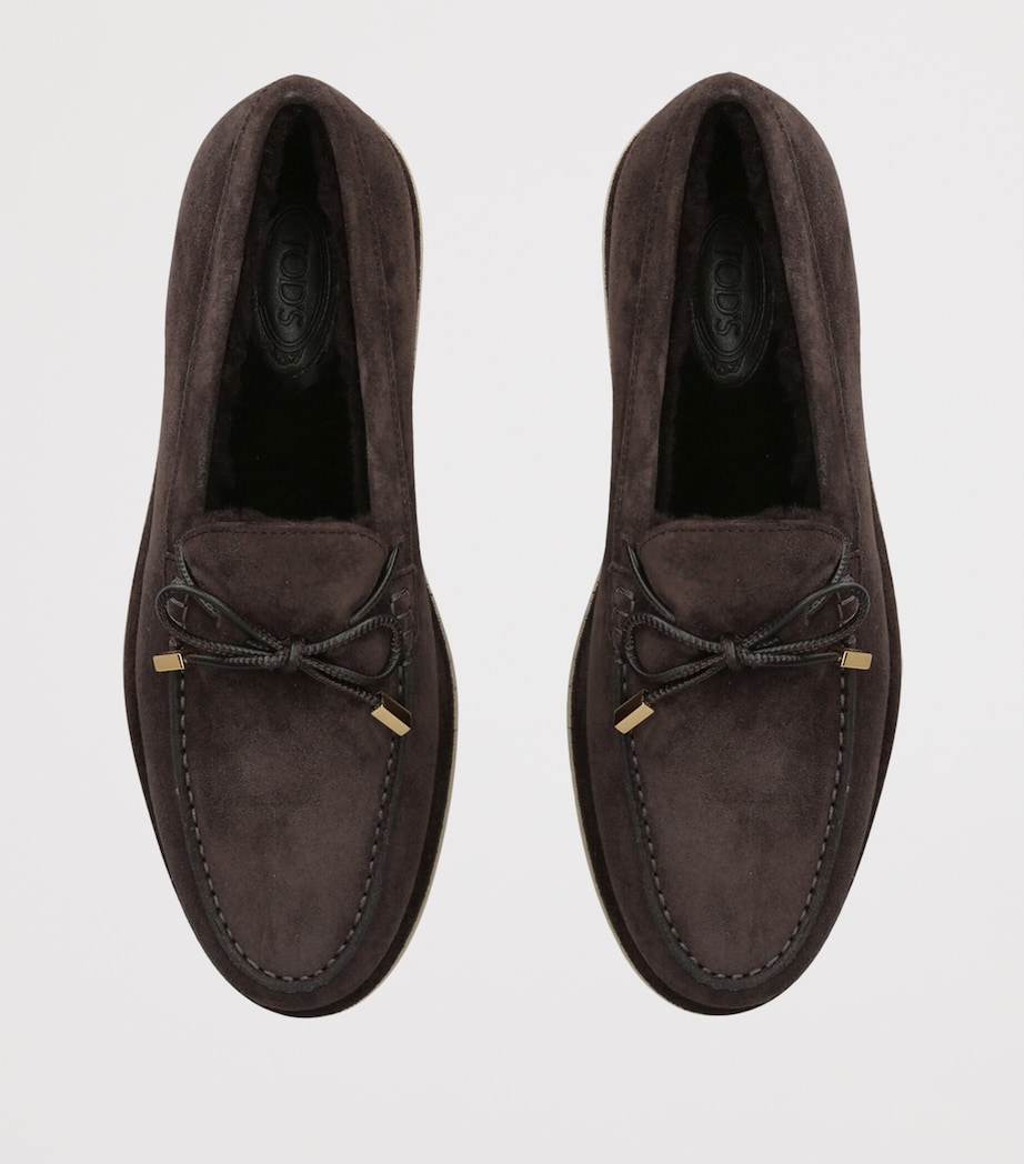 Tod's Suede Gomma Slippers Dark Brown Image 3
