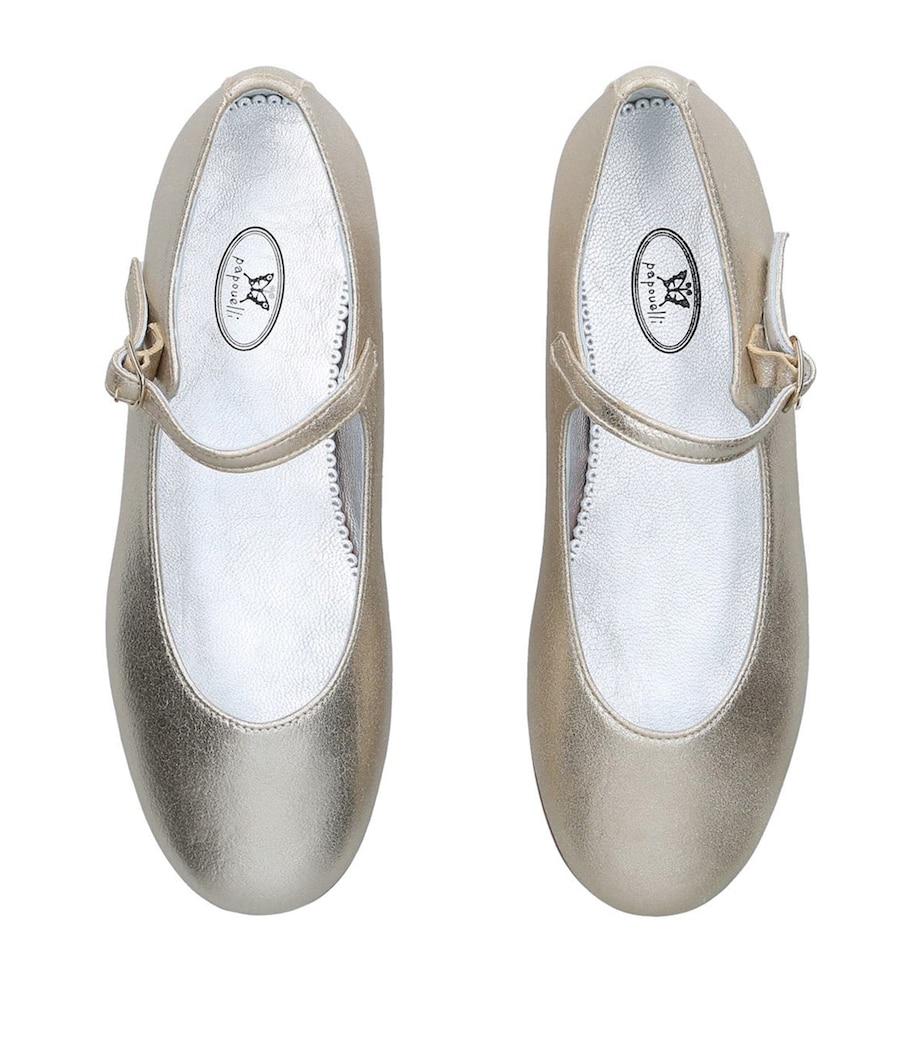 Leather Avery Mary Janes GOLD Image 4