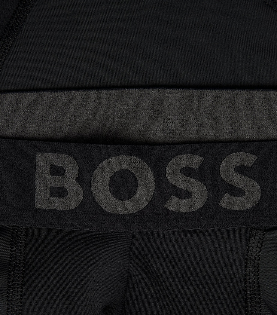 BOSS Mens Active Boxer Briefs (Pack of 3) Black Image 5