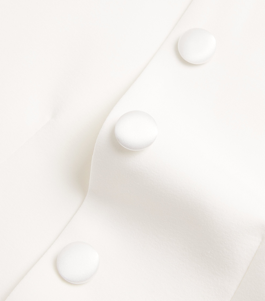 Wool Twill Waistcoat Top WHITE Image 5