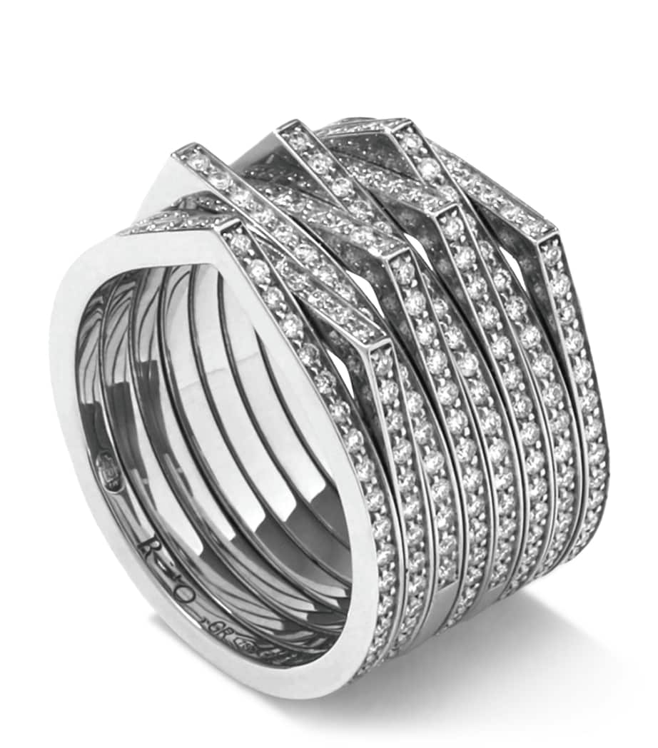 Repossi White Gold and Diamond Antifer Ring White Gold Image 1