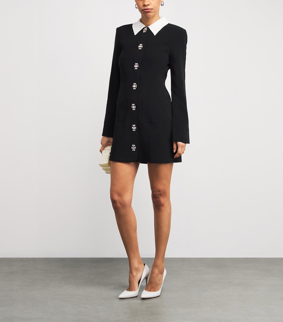 Cheryl Blazer Mini Dress BLACK/IVORY Image 5