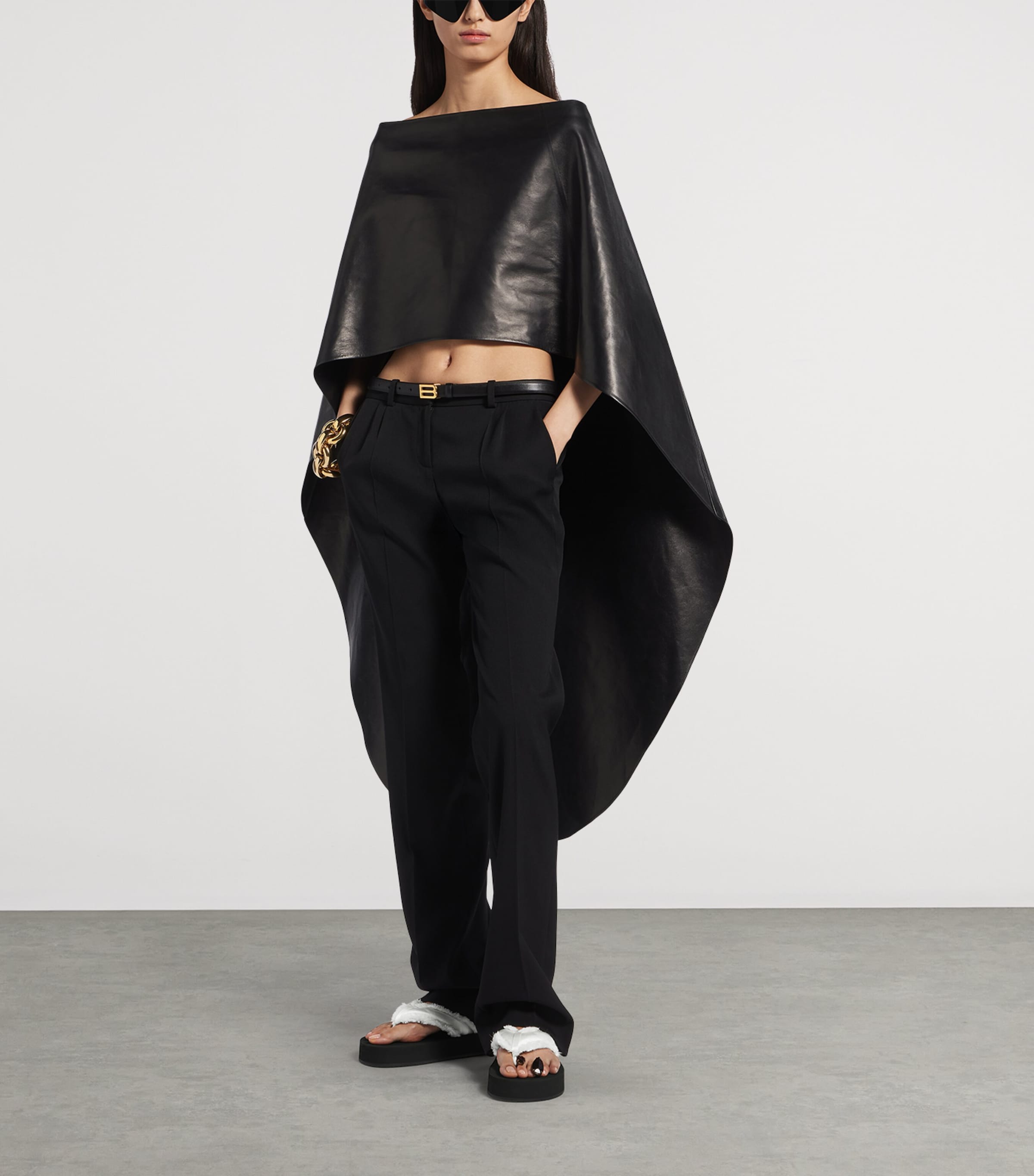 Balenciaga Fringed Jet Lag Flip Flops Image 2