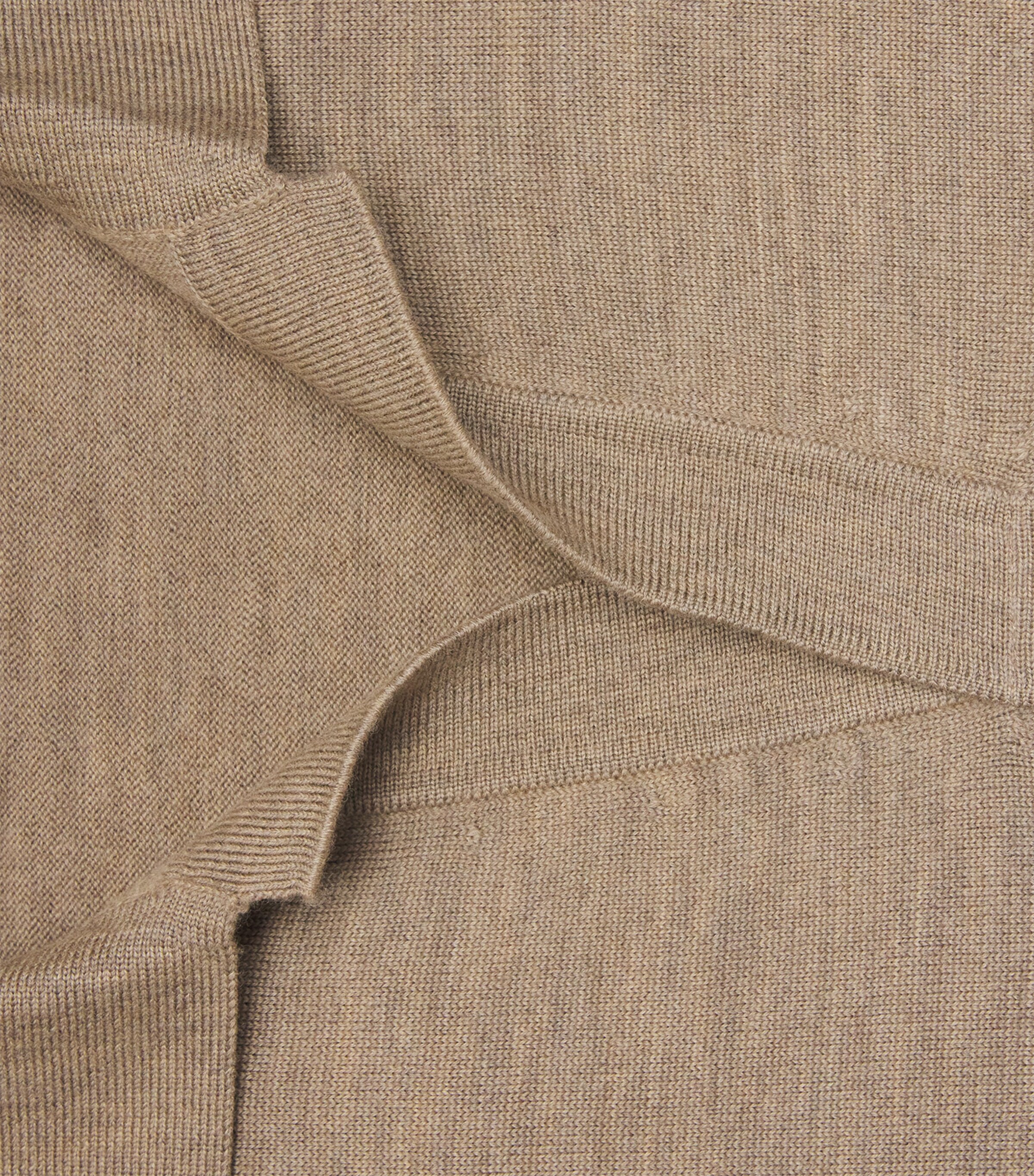 Yves Salomon Mens Wool Open-Collar Polo Shirt Corinthe Image 6