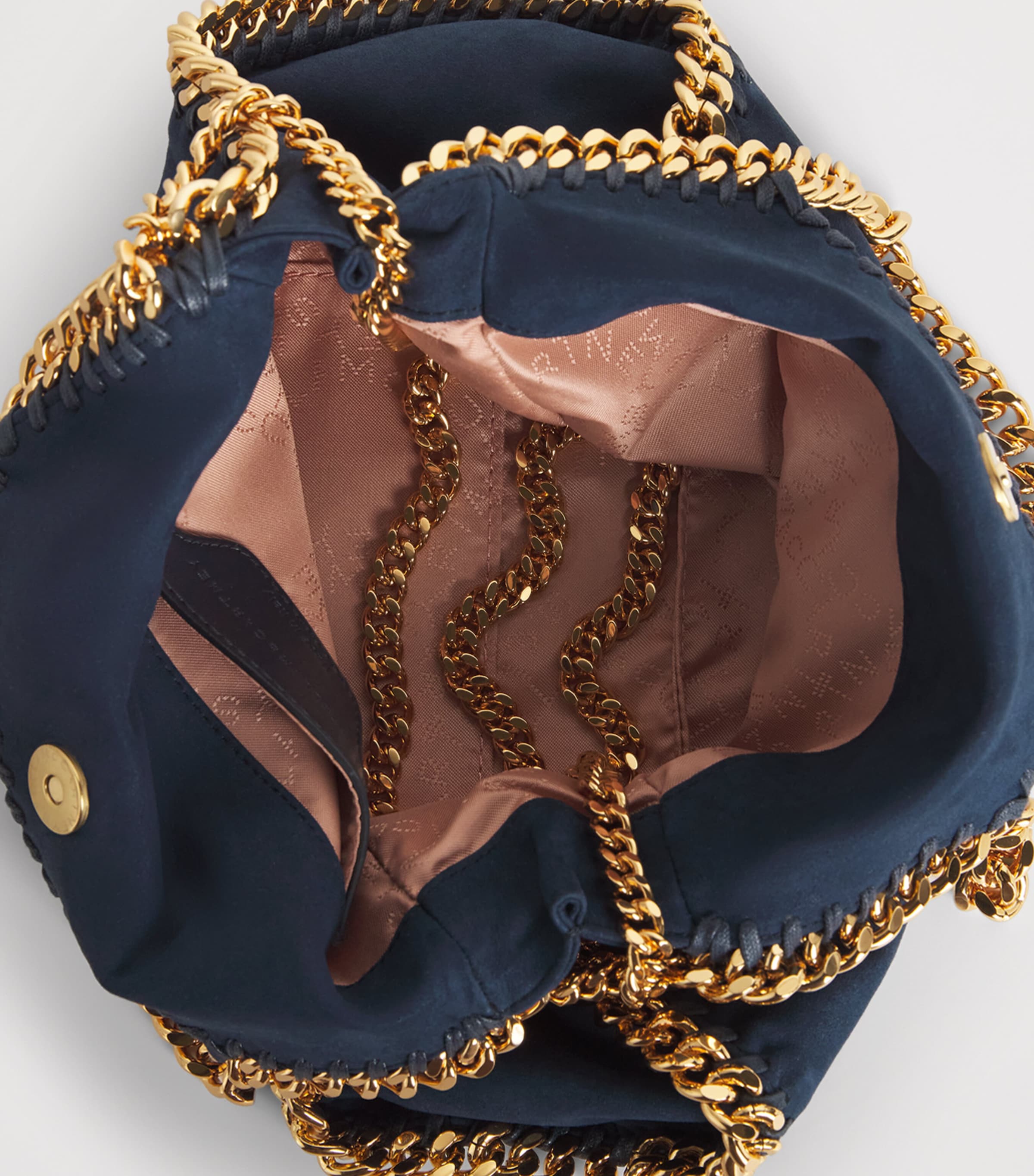 Stella McCartney Mini Falabella Tote Bag Navy Image 5