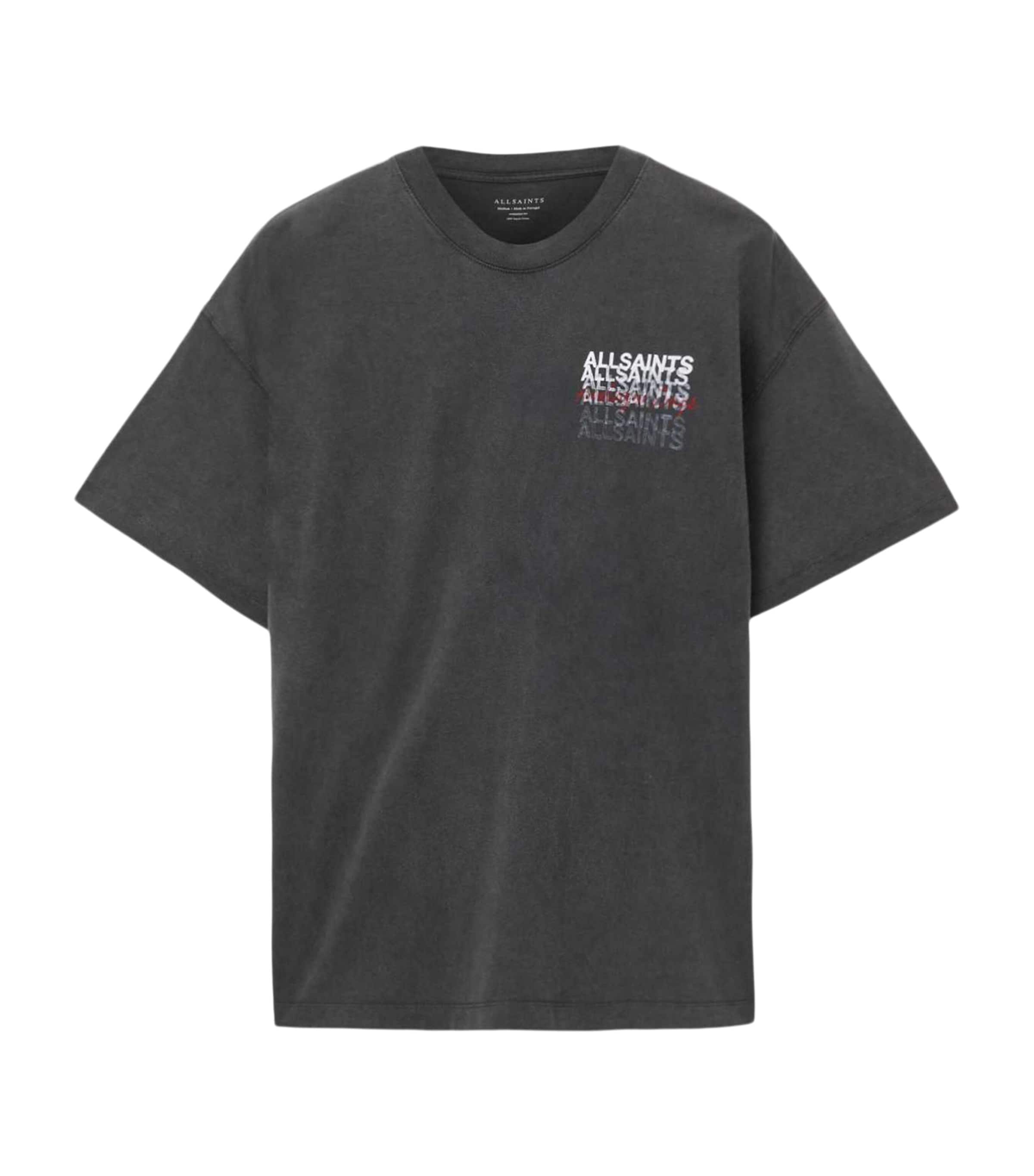 Organic Cotton Graphene Oversized T-Shirt WASHED BLACK Image 1