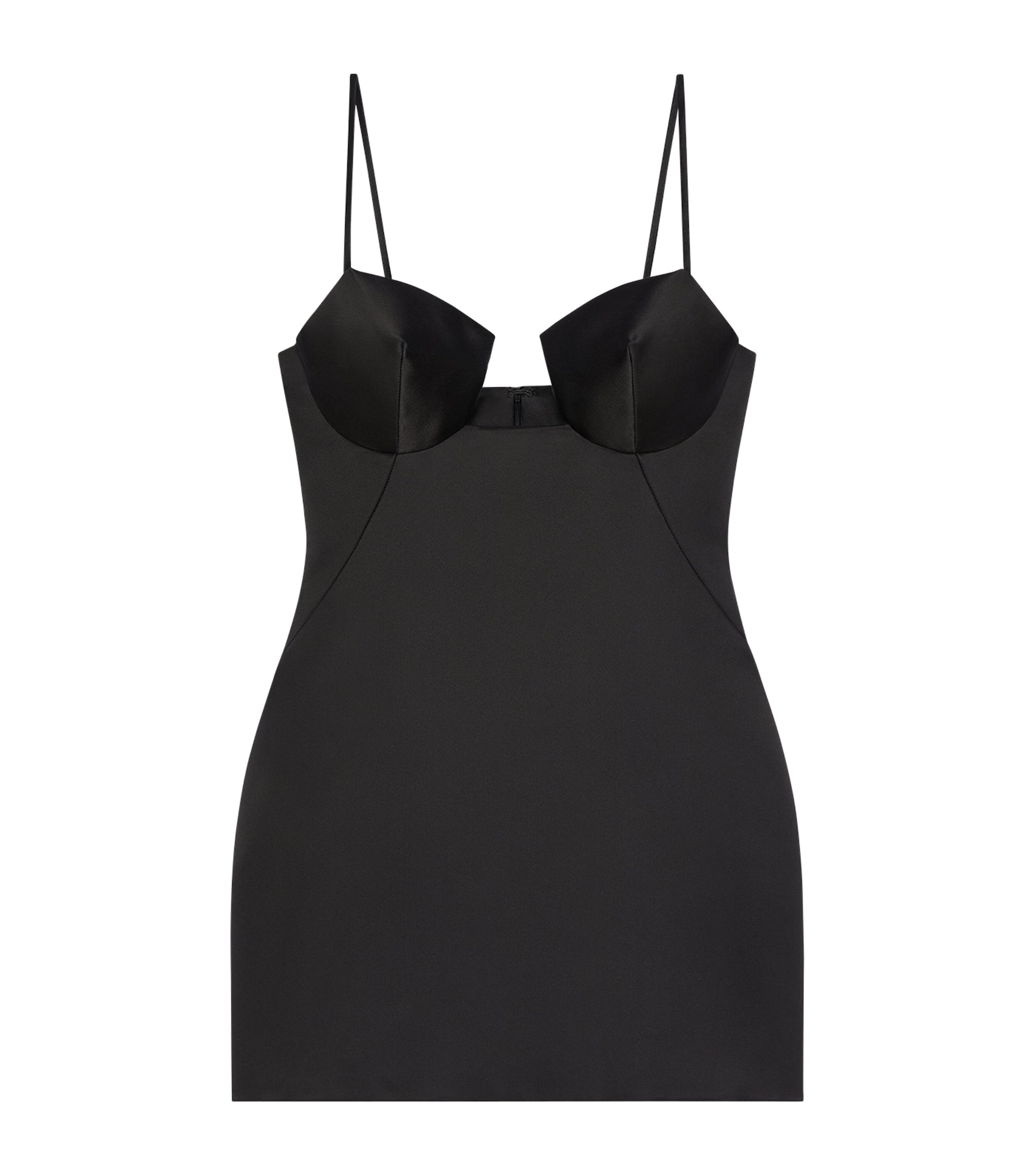 Givenchy Womens Silk Bustier Mini Dress Black Image 1