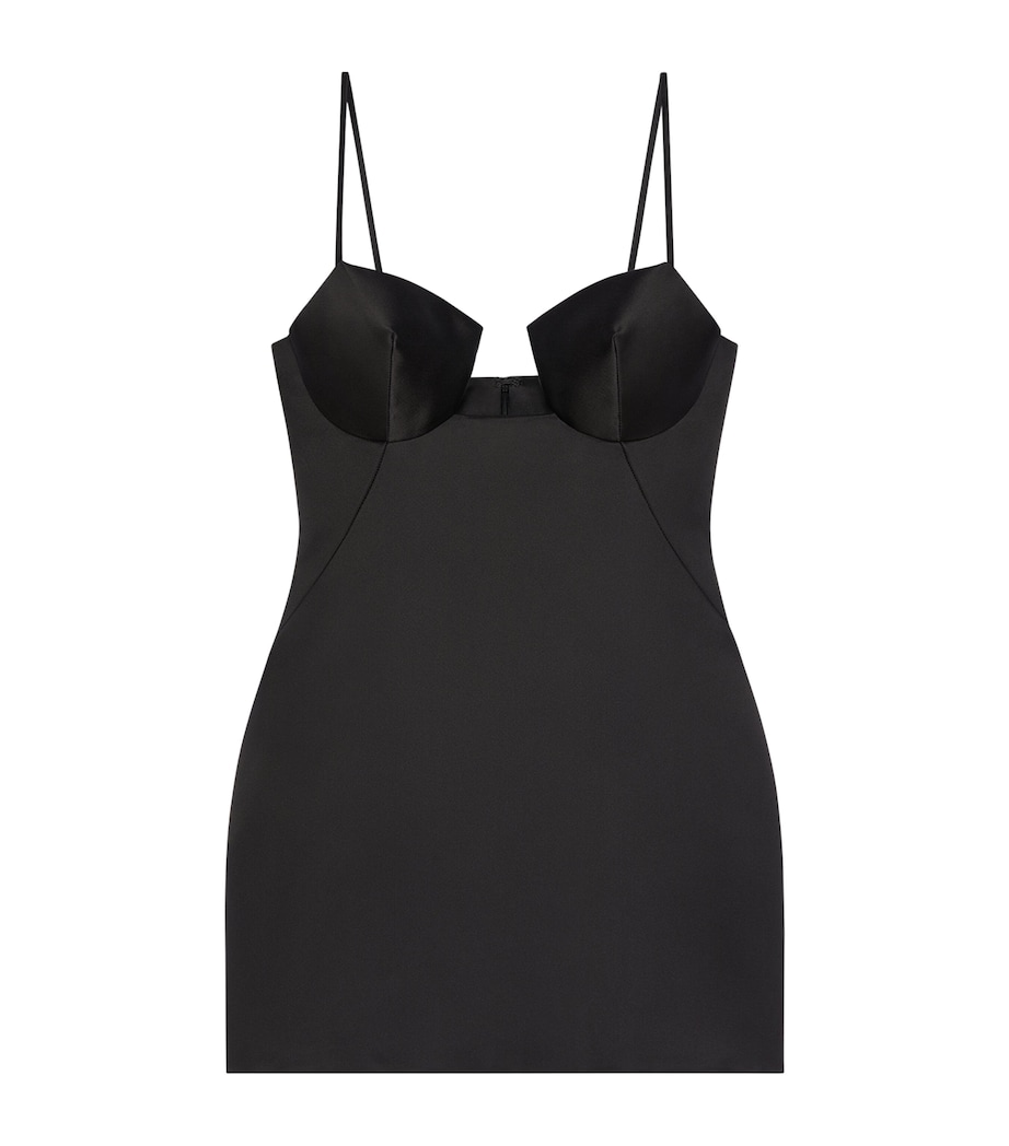 Givenchy Womens Silk Bustier Mini Dress Black Image 1