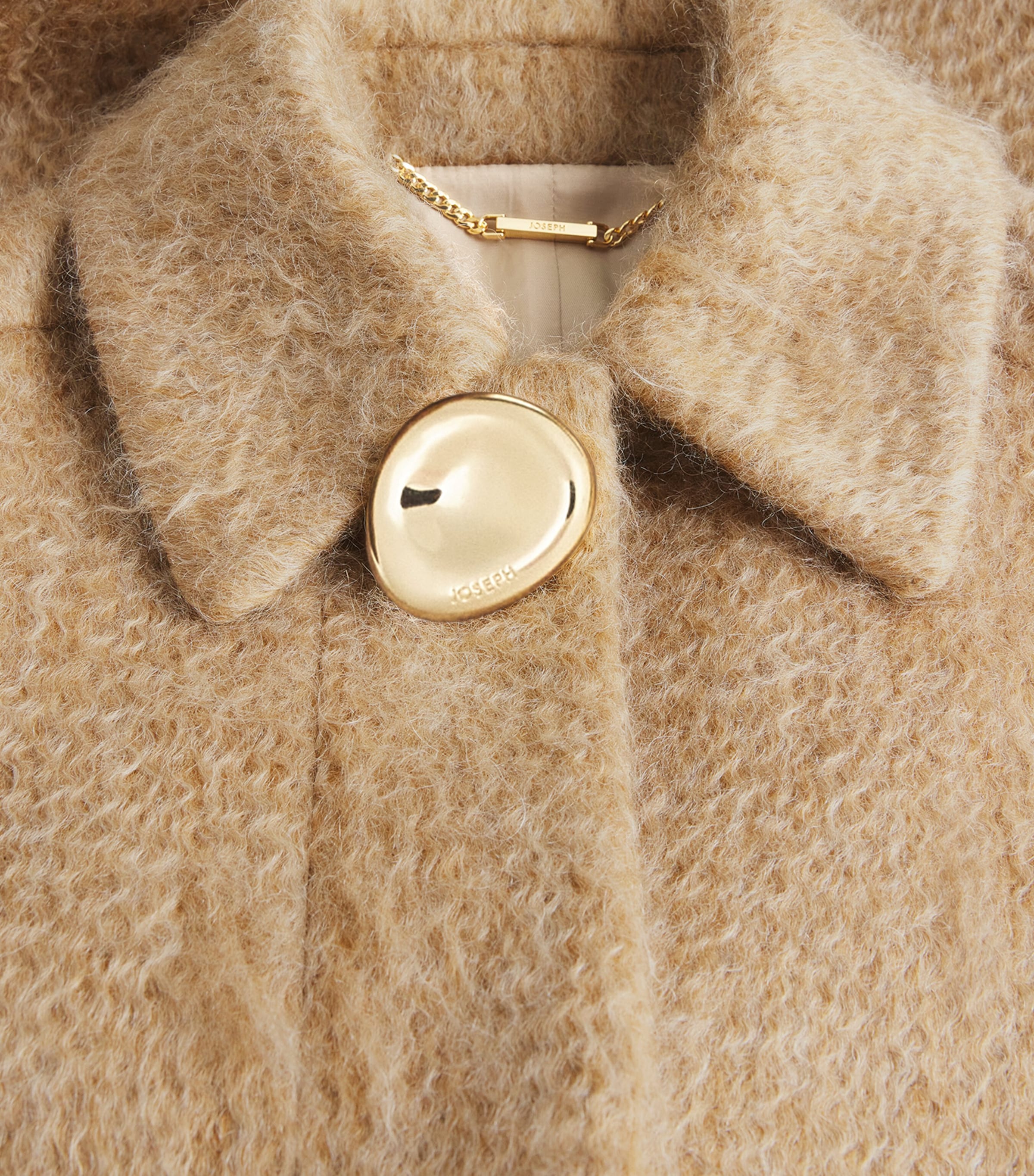 Wool-Blend Water Weave Alder Coat POWDER Image 5