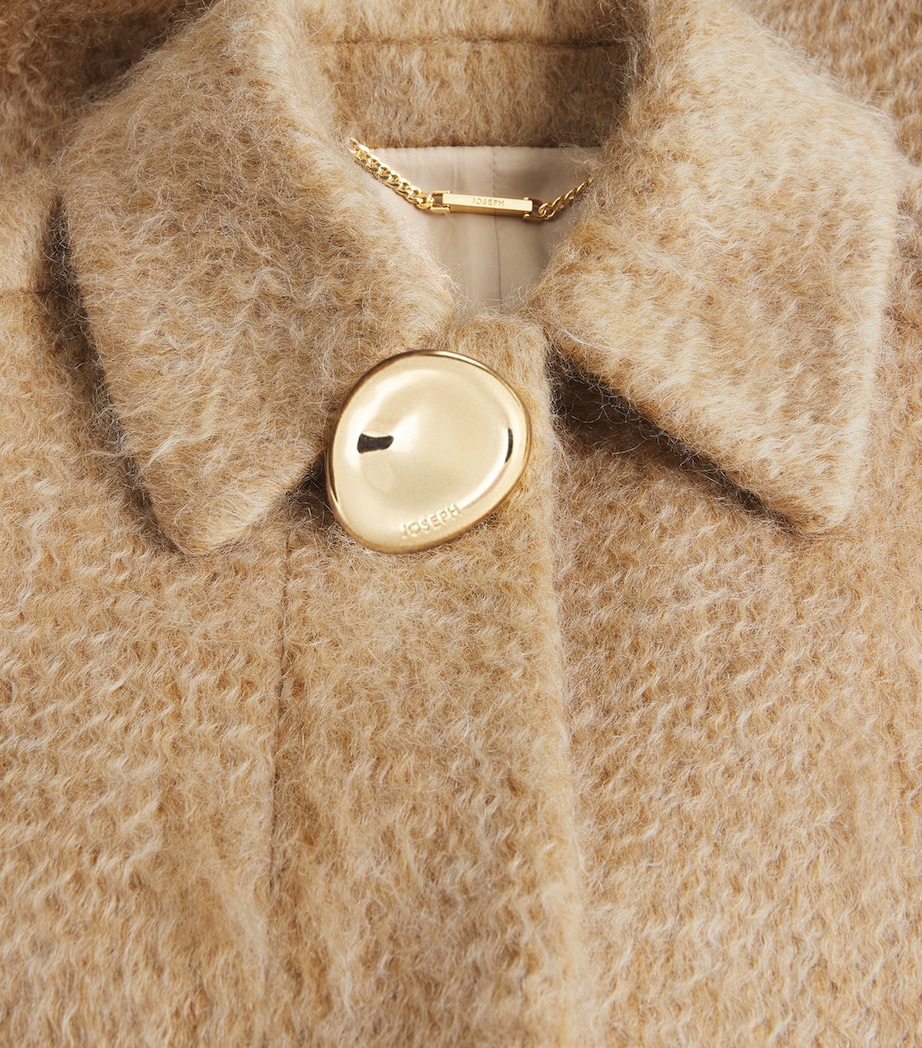 Wool-Blend Water Weave Alder Coat POWDER Image 5