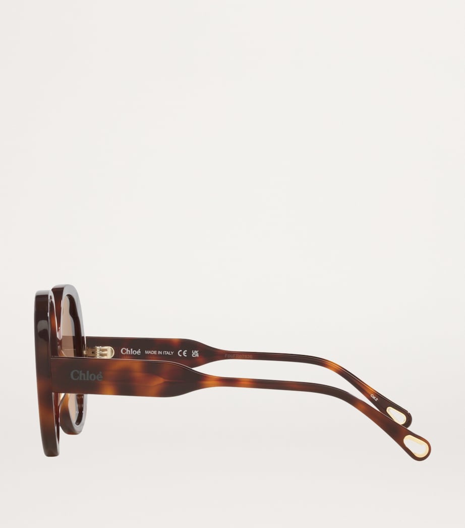 Oversized Round Sunglasses 4402D1 Image 3