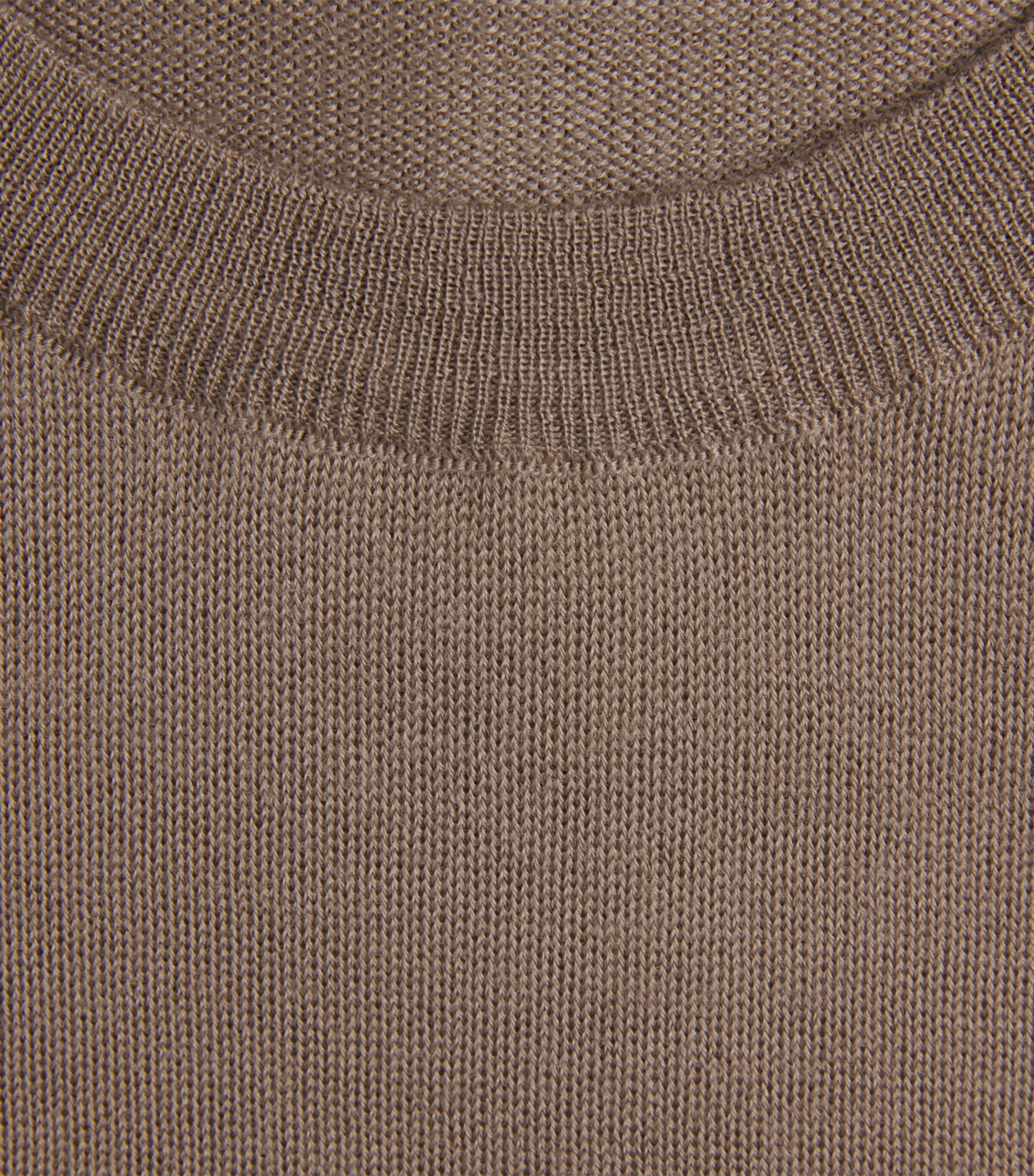 Colombo Mens Cashmere T-Shirt Brown Image 6