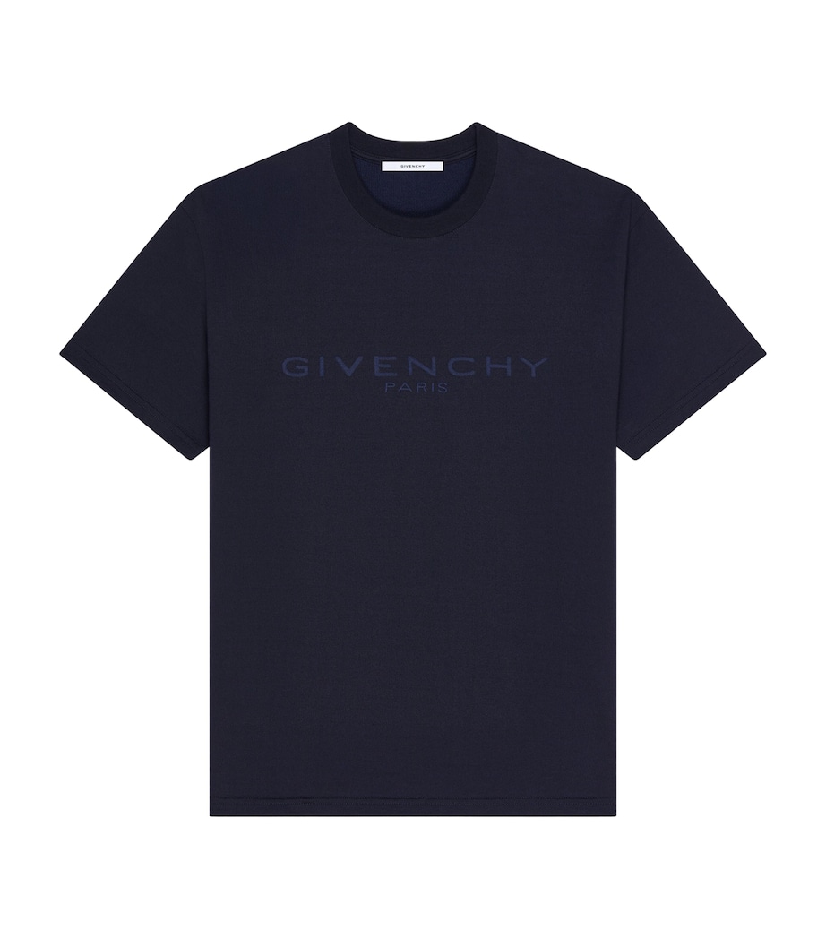 Cotton Logo T-Shirt DARK NAVY Image 1