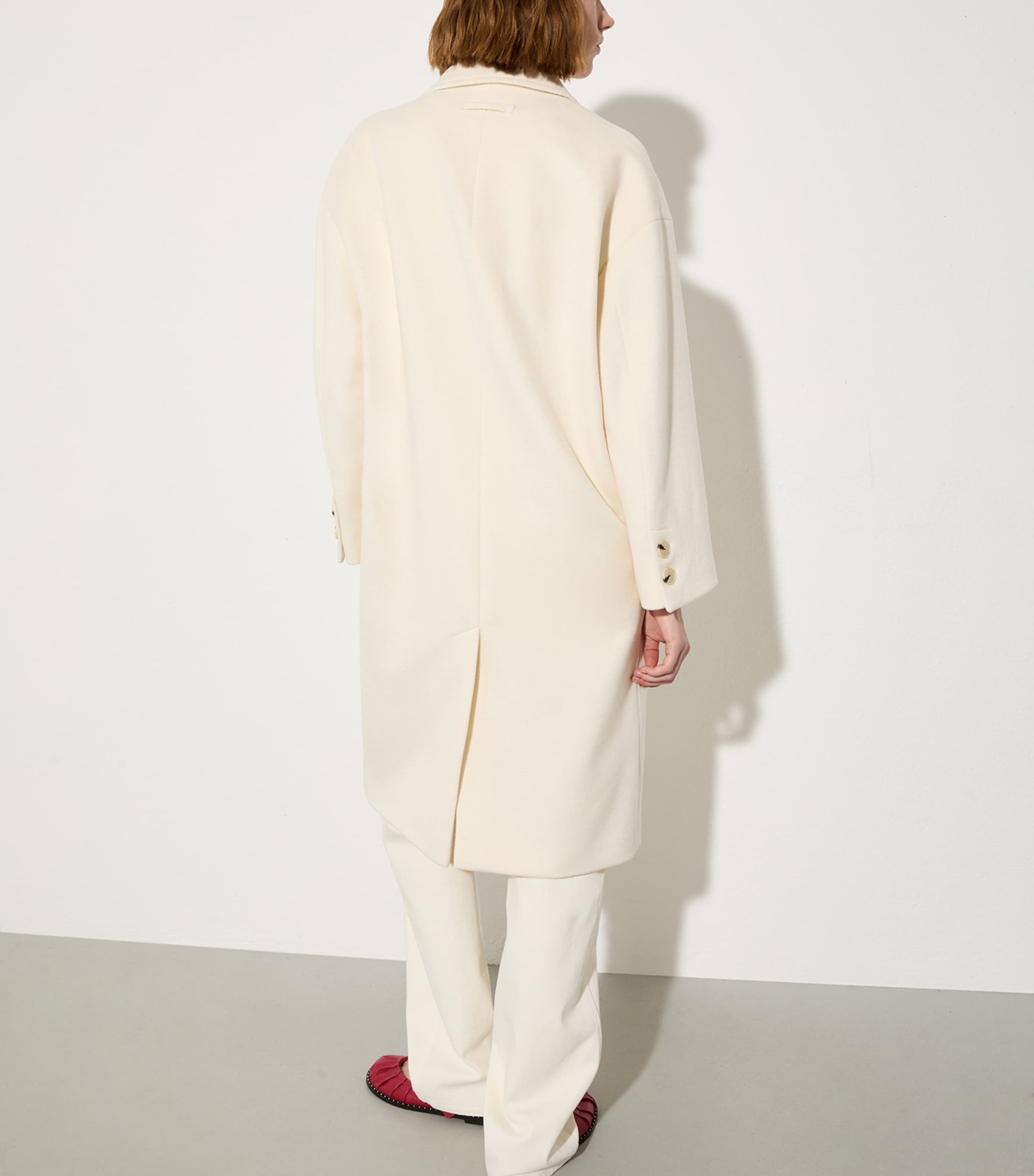 Wool-Cashmere Overcoat WHITE Image 4