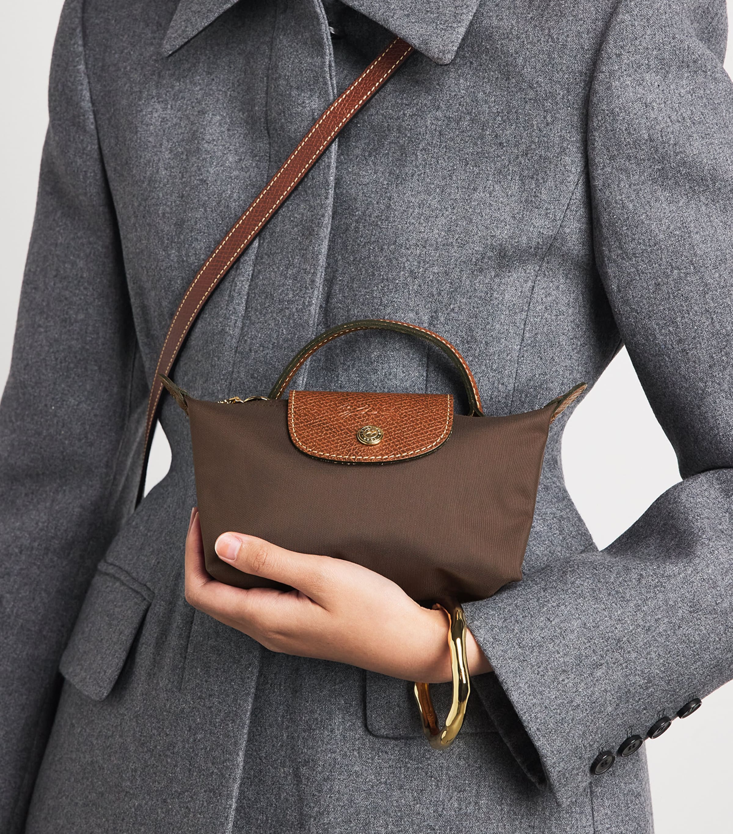 Longchamp Le Pliage Original Pouch Moka Image 2