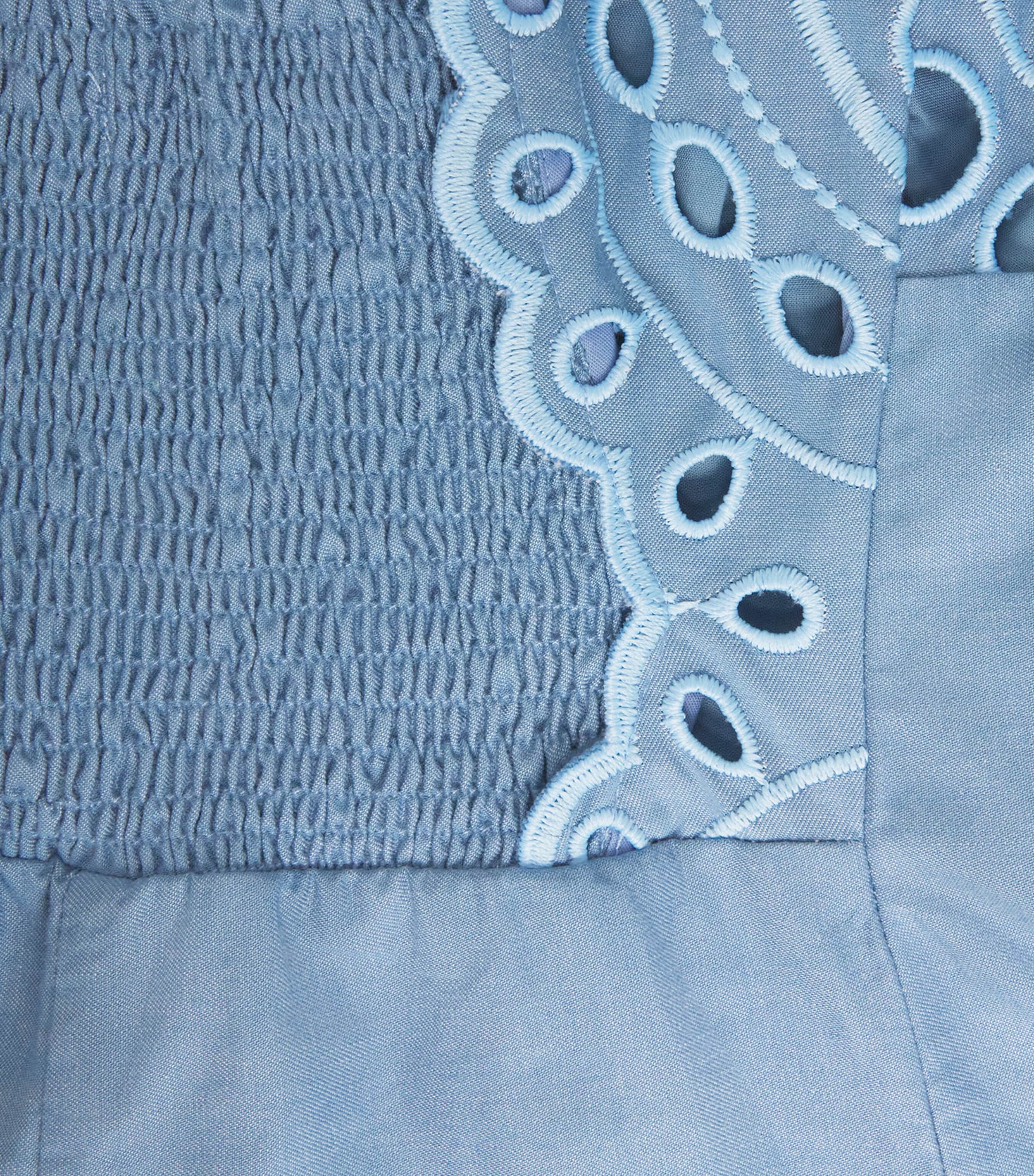 Cotton-Blend Esmare Mini Dress BLUE SEALACE Image 2