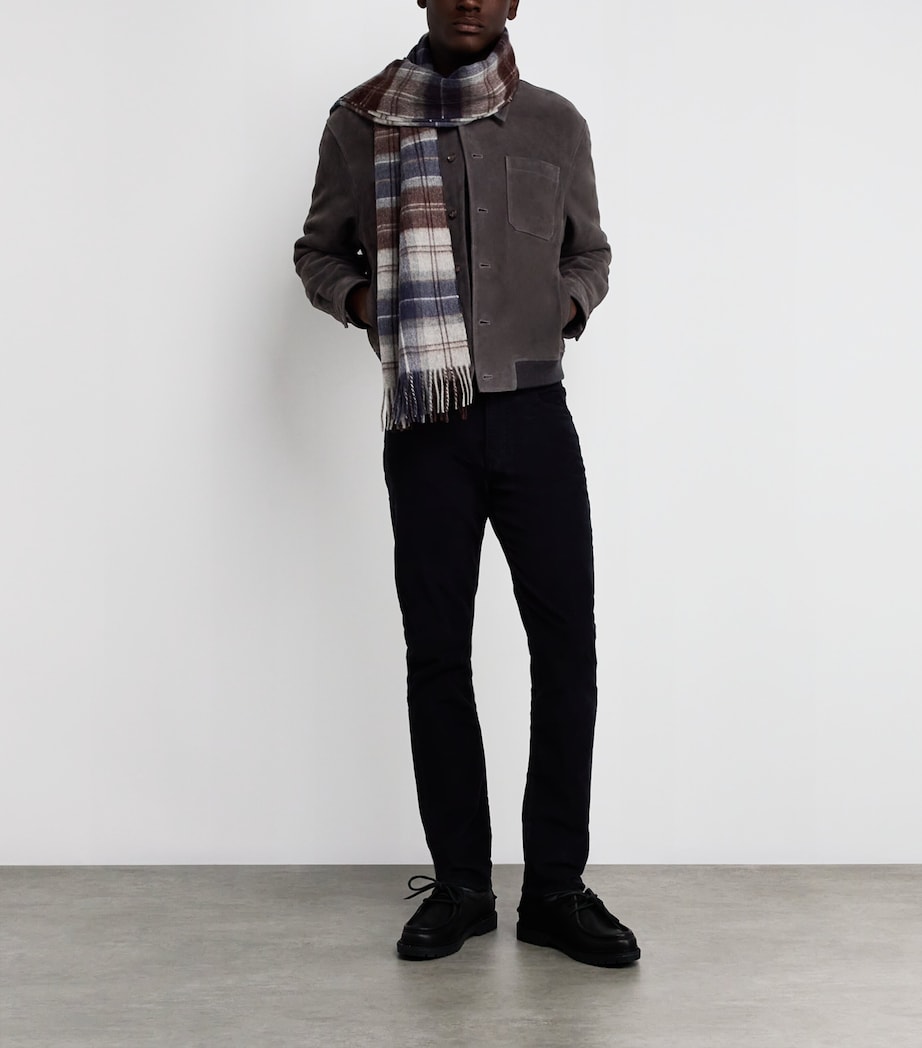 Suede Bomber Jacket OLBK Image 2