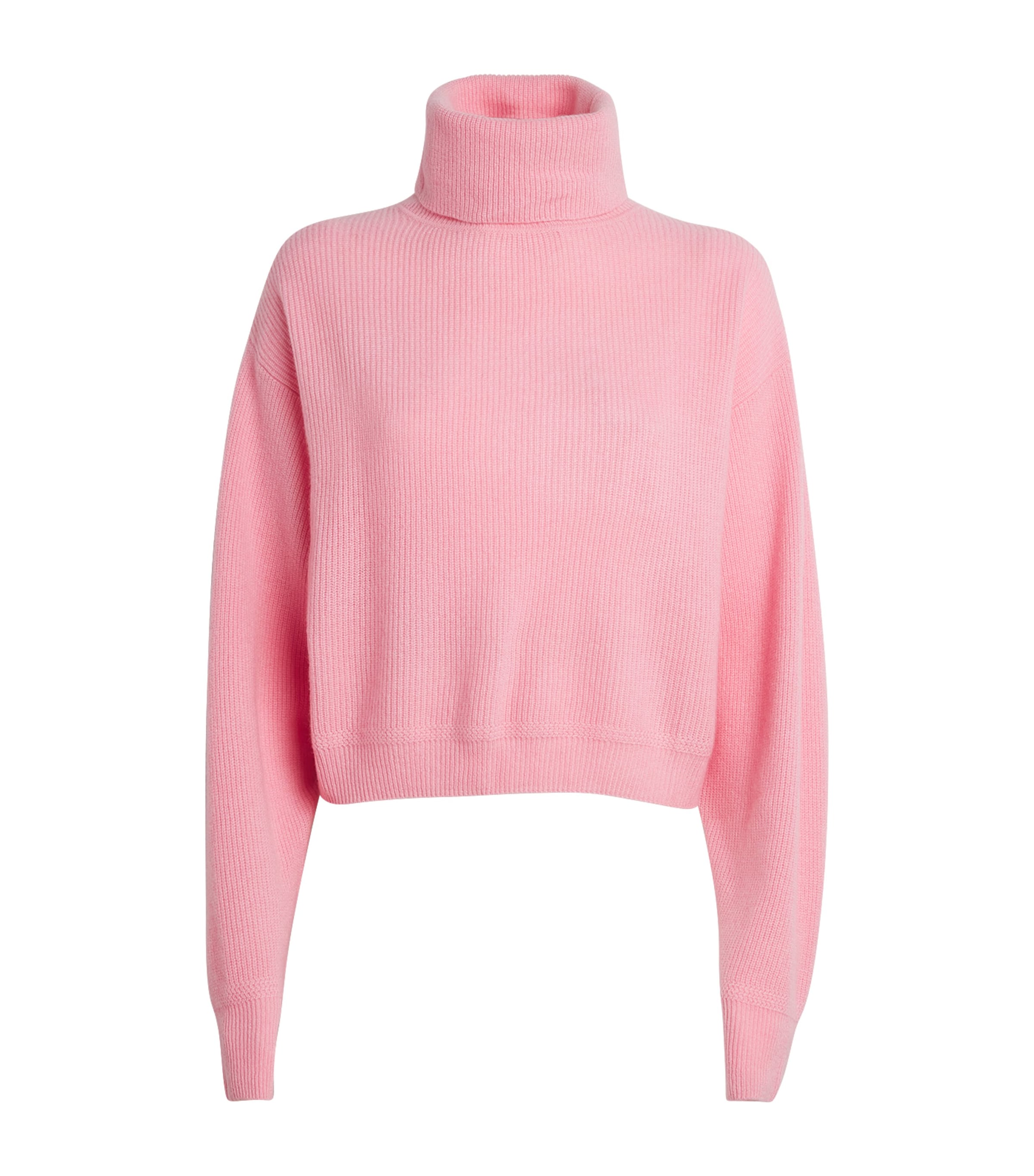 Shop Crush Cashmere Cashmere Rollneck Changi Sweater In Pink