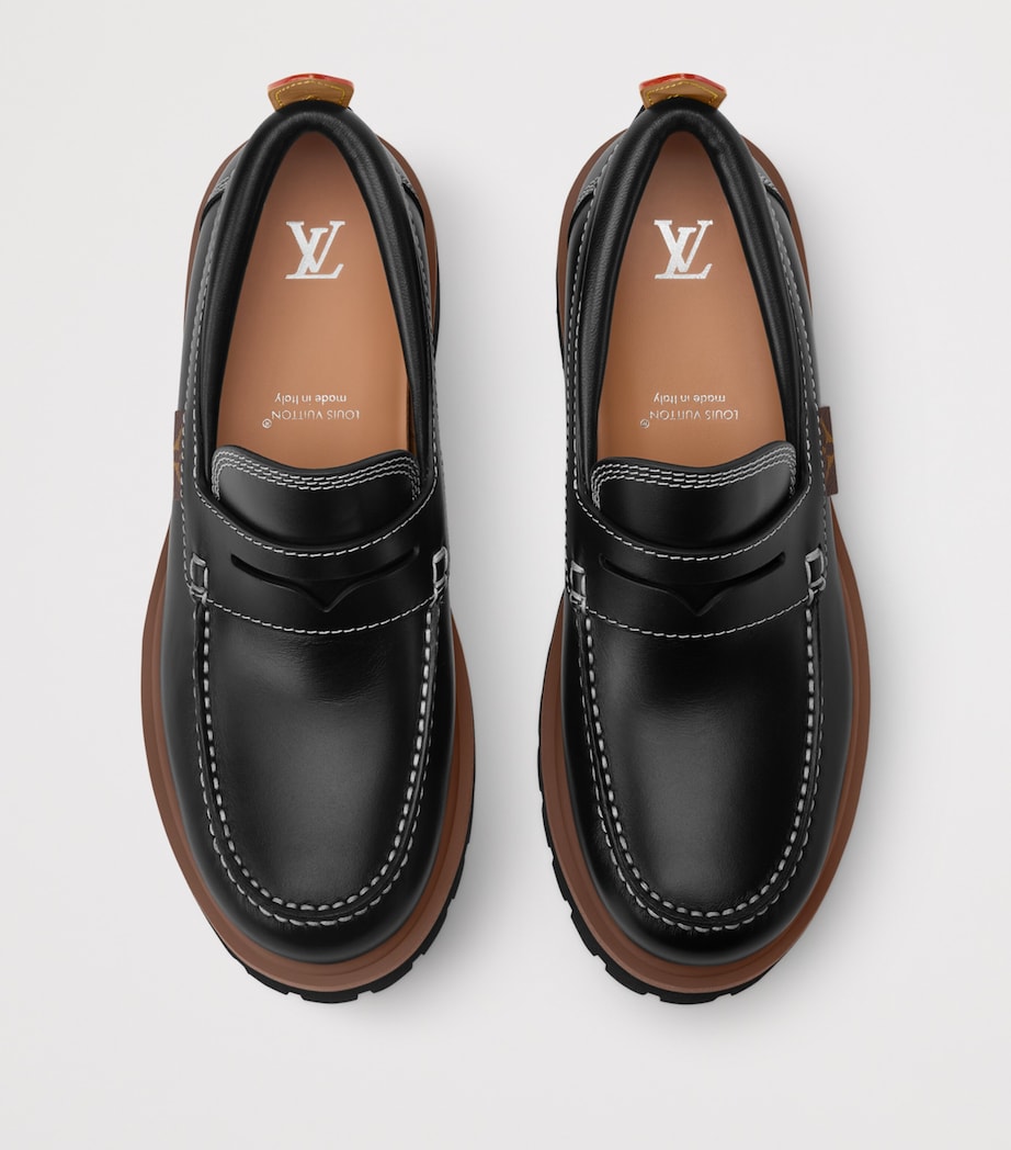 Leather Remix Loafers BLACK Image 4