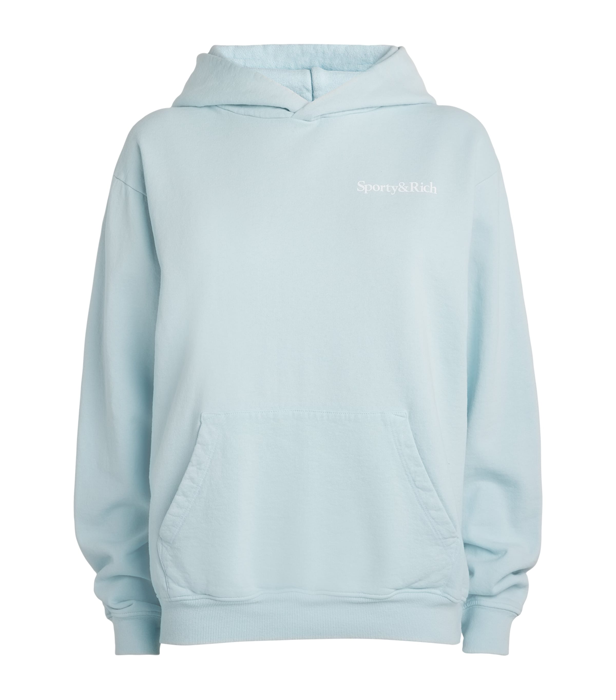 Sporty And Rich Eat More Veggies Hoodie In Blue