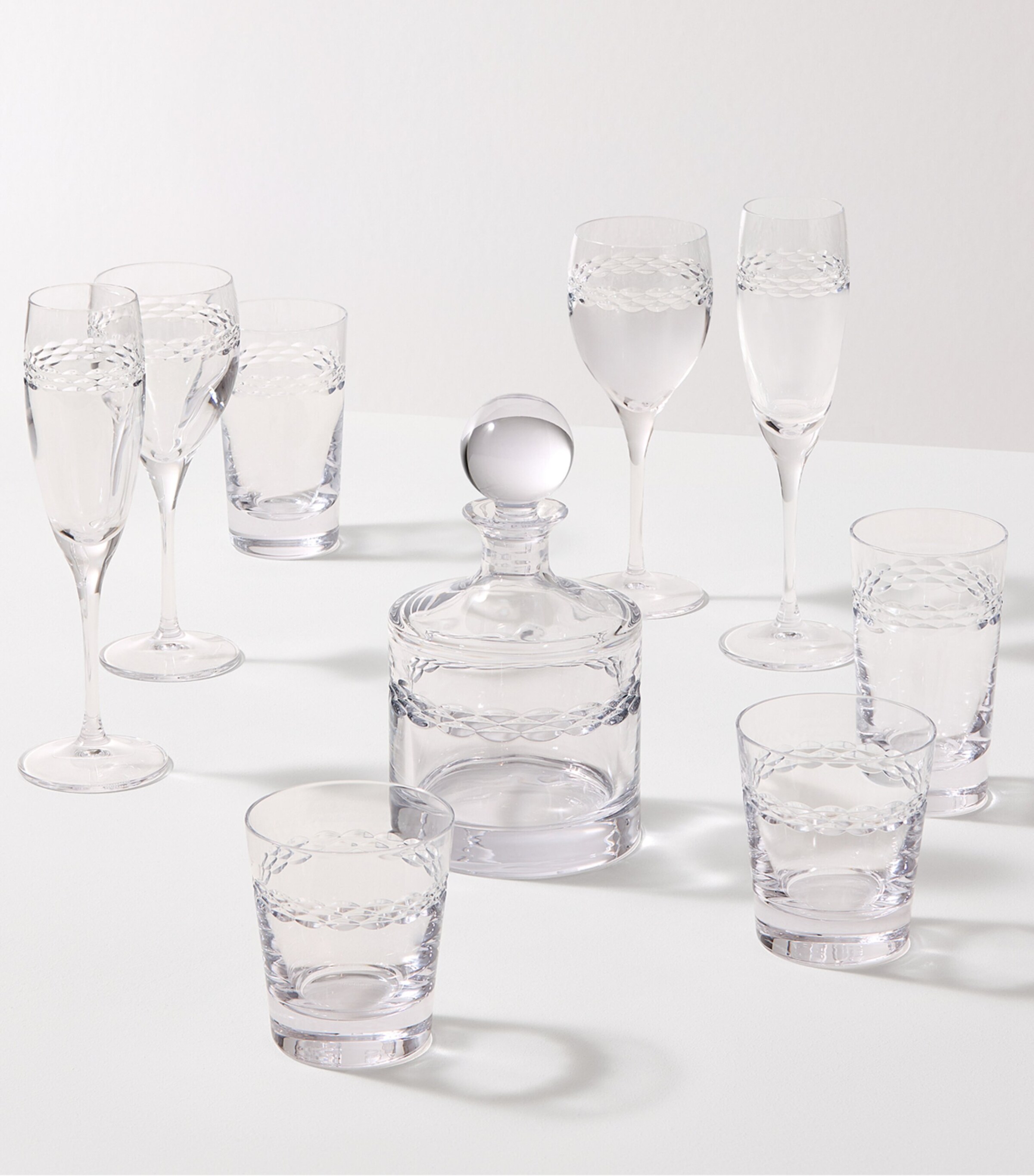 Set of 2 Crystal Neo Champagne Flutes (210ml) CLEAR Image 5