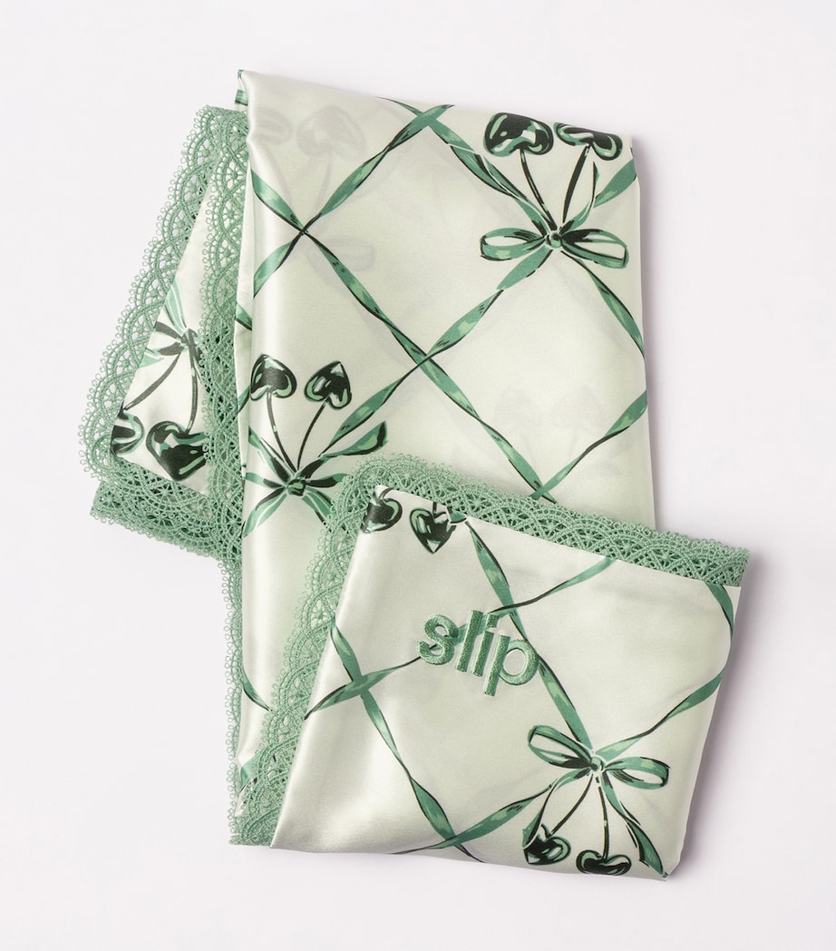 Mulberry Silk Queen Pillowcase WINTERGREEN Image 2