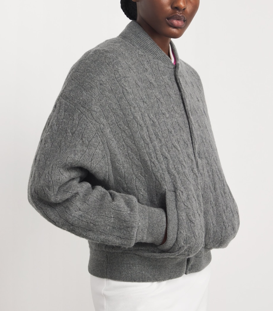Wool-Cashmere Bomber Jacket ANTIQUE HEATHER Image 6