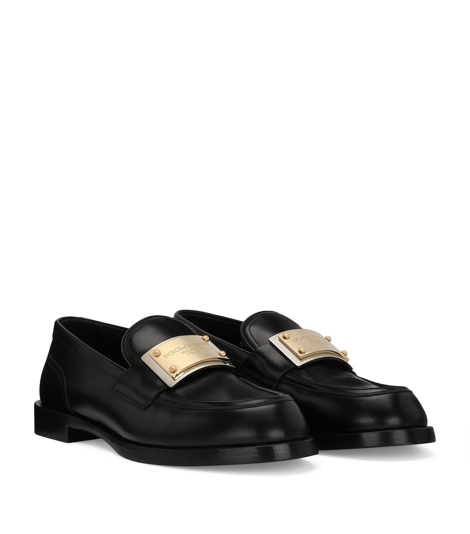 Calfskin Bernini Loafers 80999-BLACK Image 3
